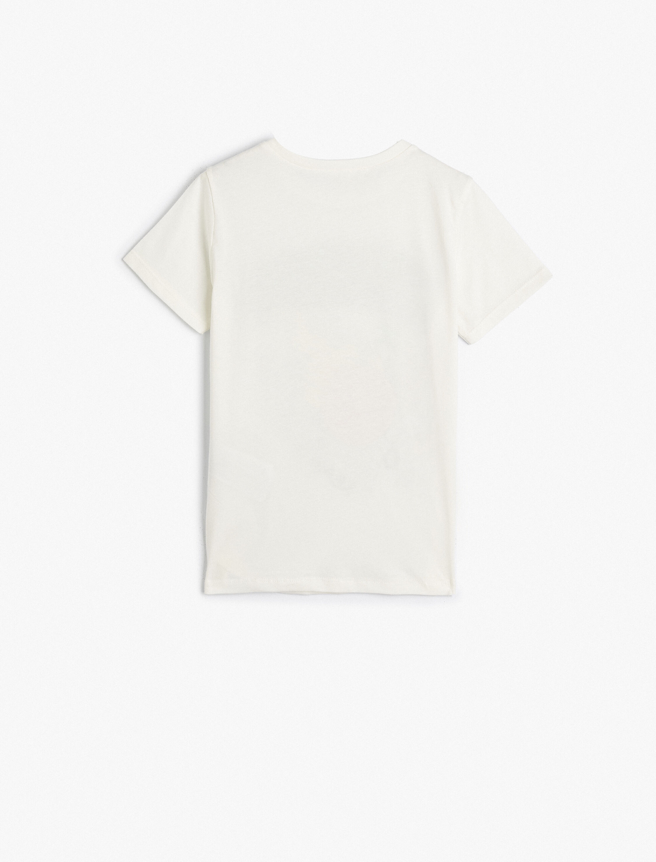  Erkek Çocuk Tişört Kısa Kollu Bisiklet Yaka Basketbol Temalı Baskı Detaylı Pamuklu