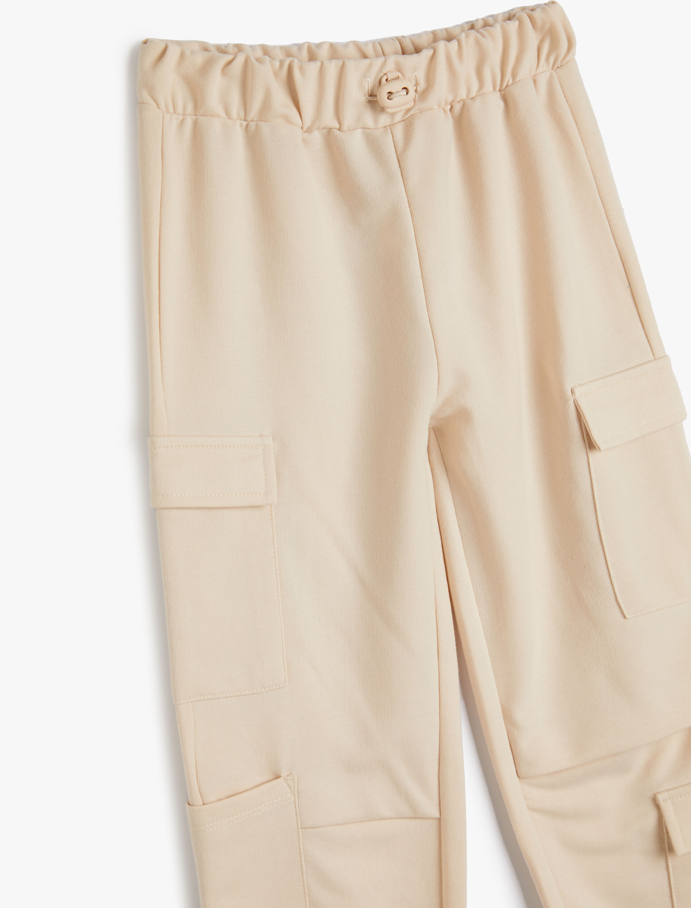  Kız Çocuk Paraşüt Pantolon Beli Bağlamalı Yan Cep Detaylı