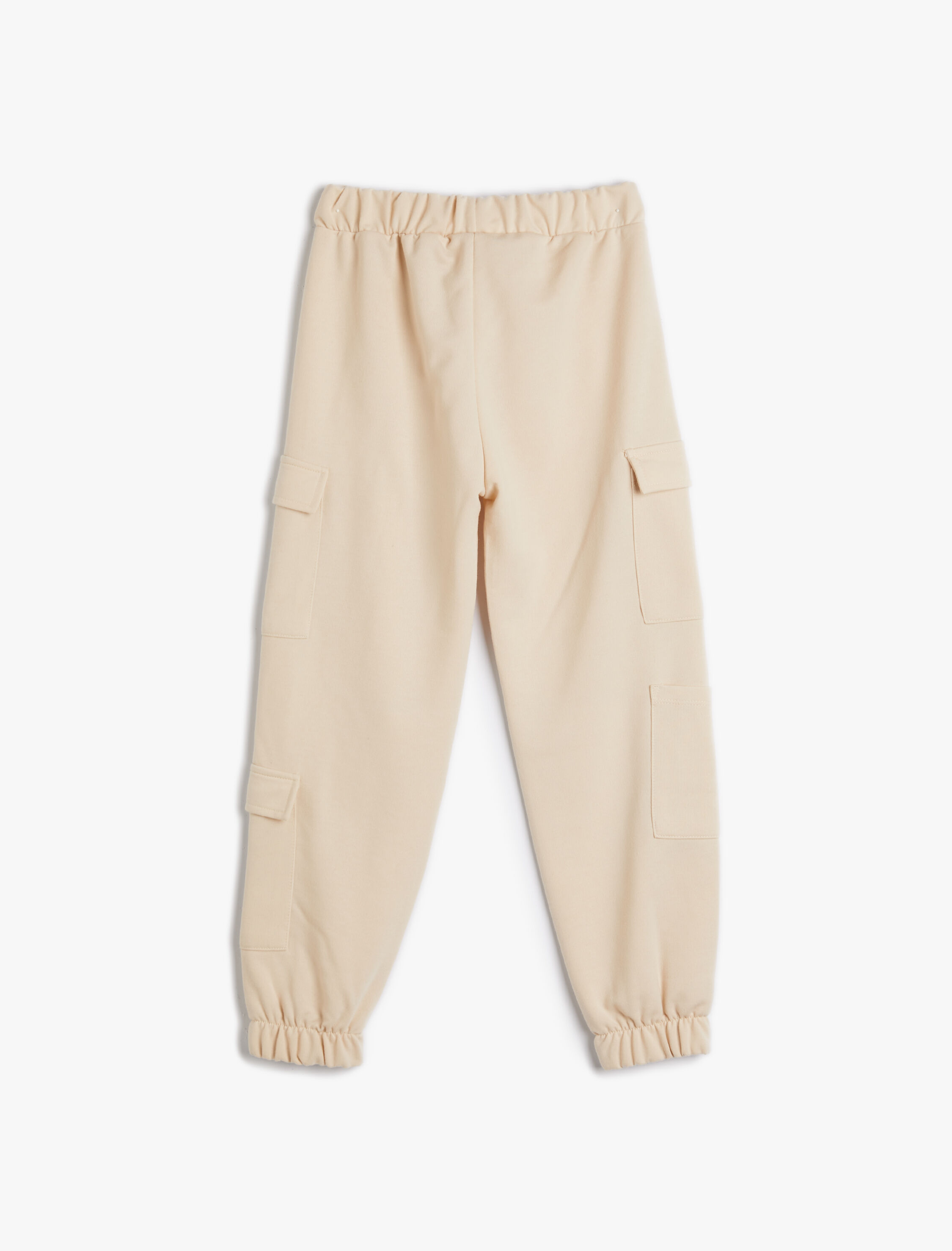  Kız Çocuk Paraşüt Pantolon Beli Bağlamalı Yan Cep Detaylı