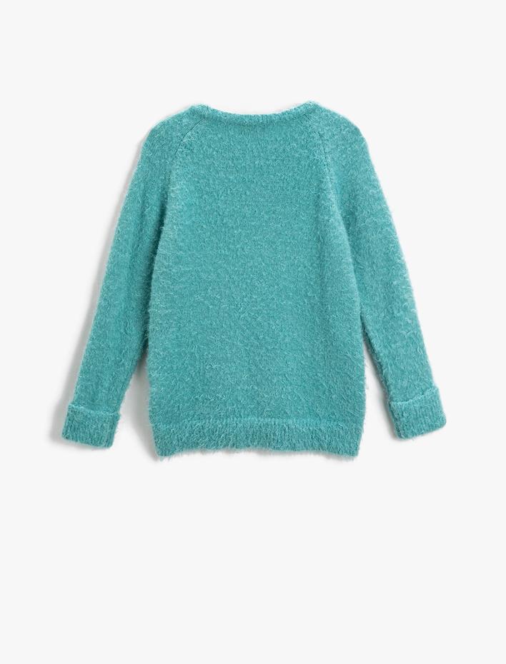 Kız Çocuk Basic Peluş Kazak