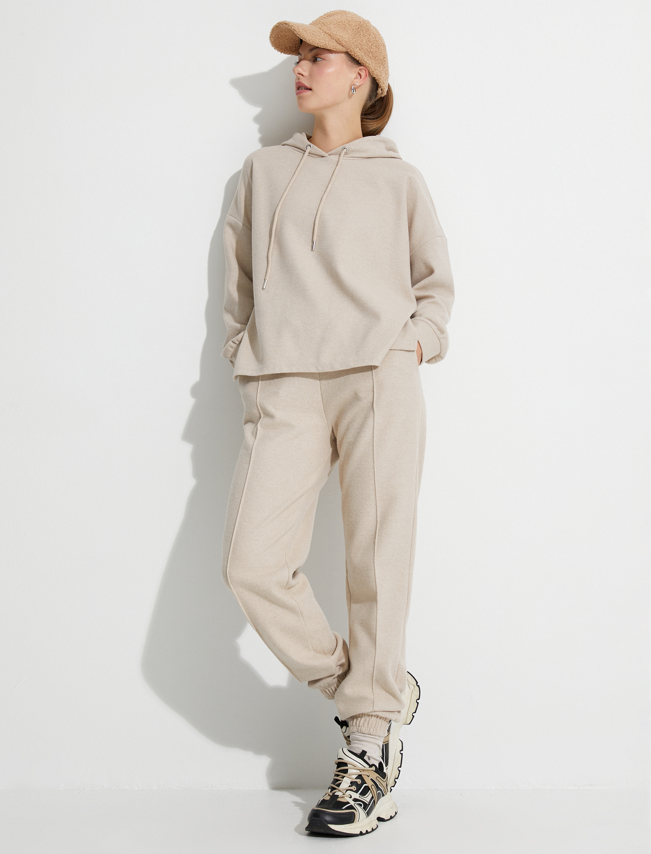   Jogger Eşofman Altı Beli Lastikli Cep Detaylı