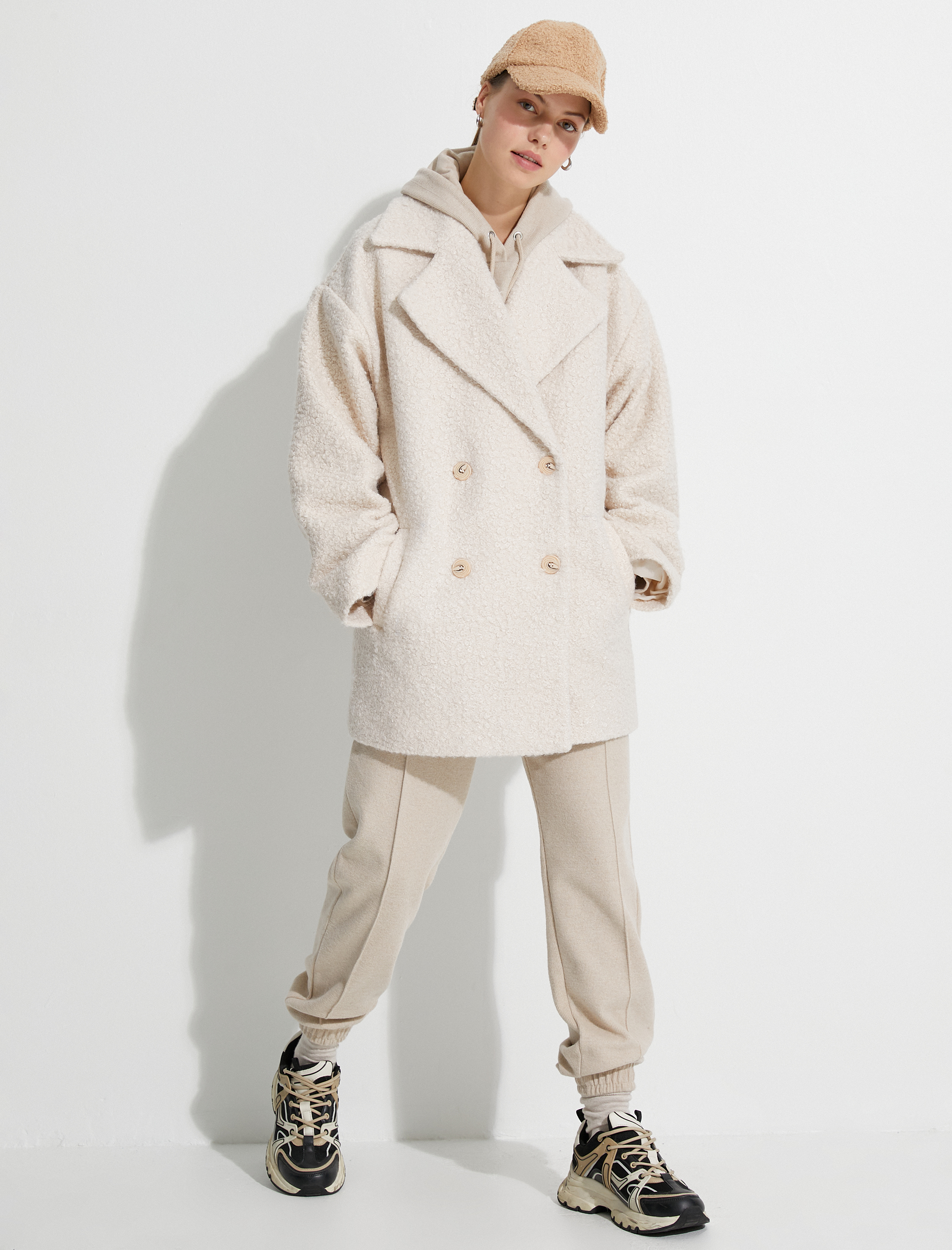 Buklet Kaban Kruvaze Cepli Astarlı