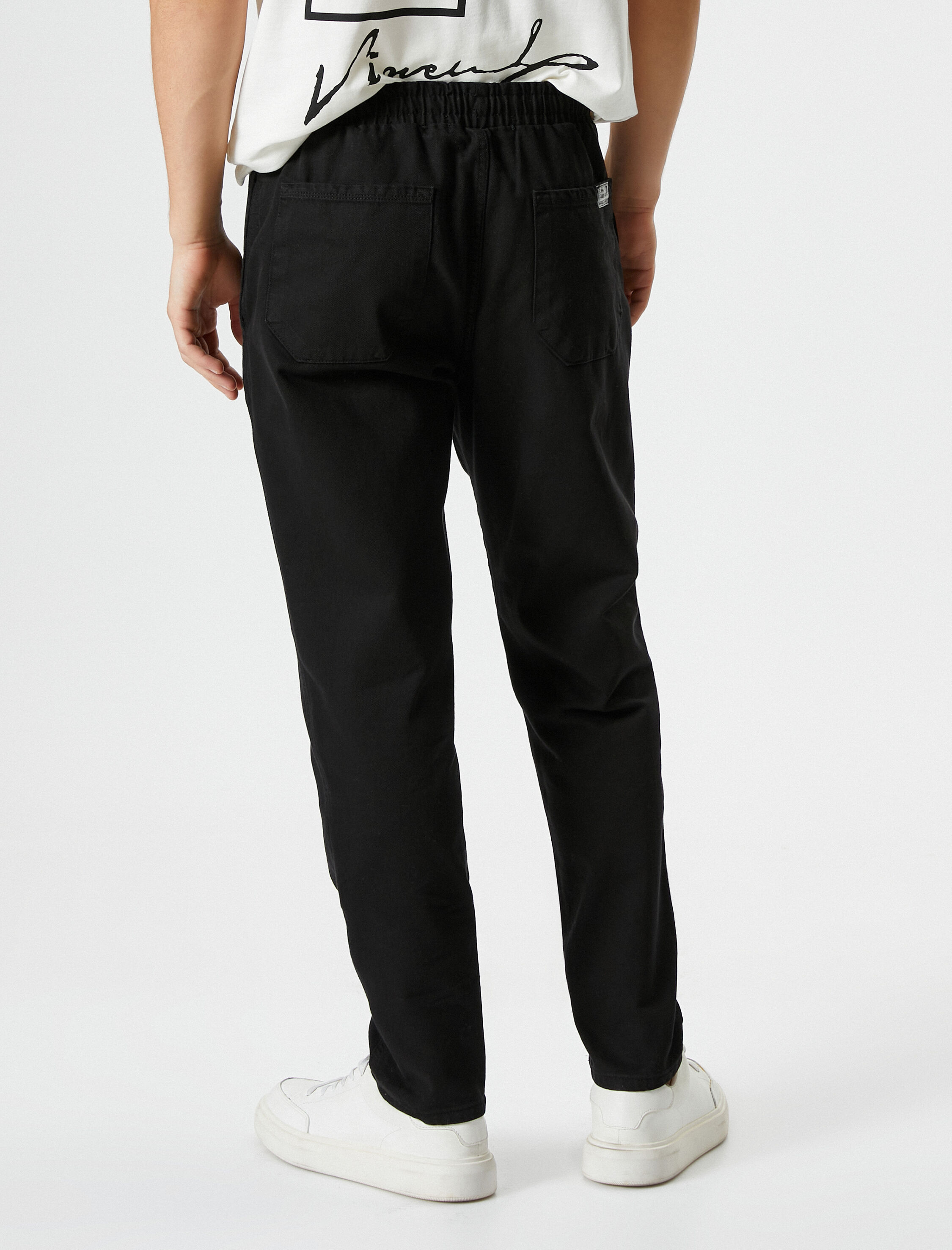   Beli Bağcıklı Pantolon Dokuma Cep Detaylı