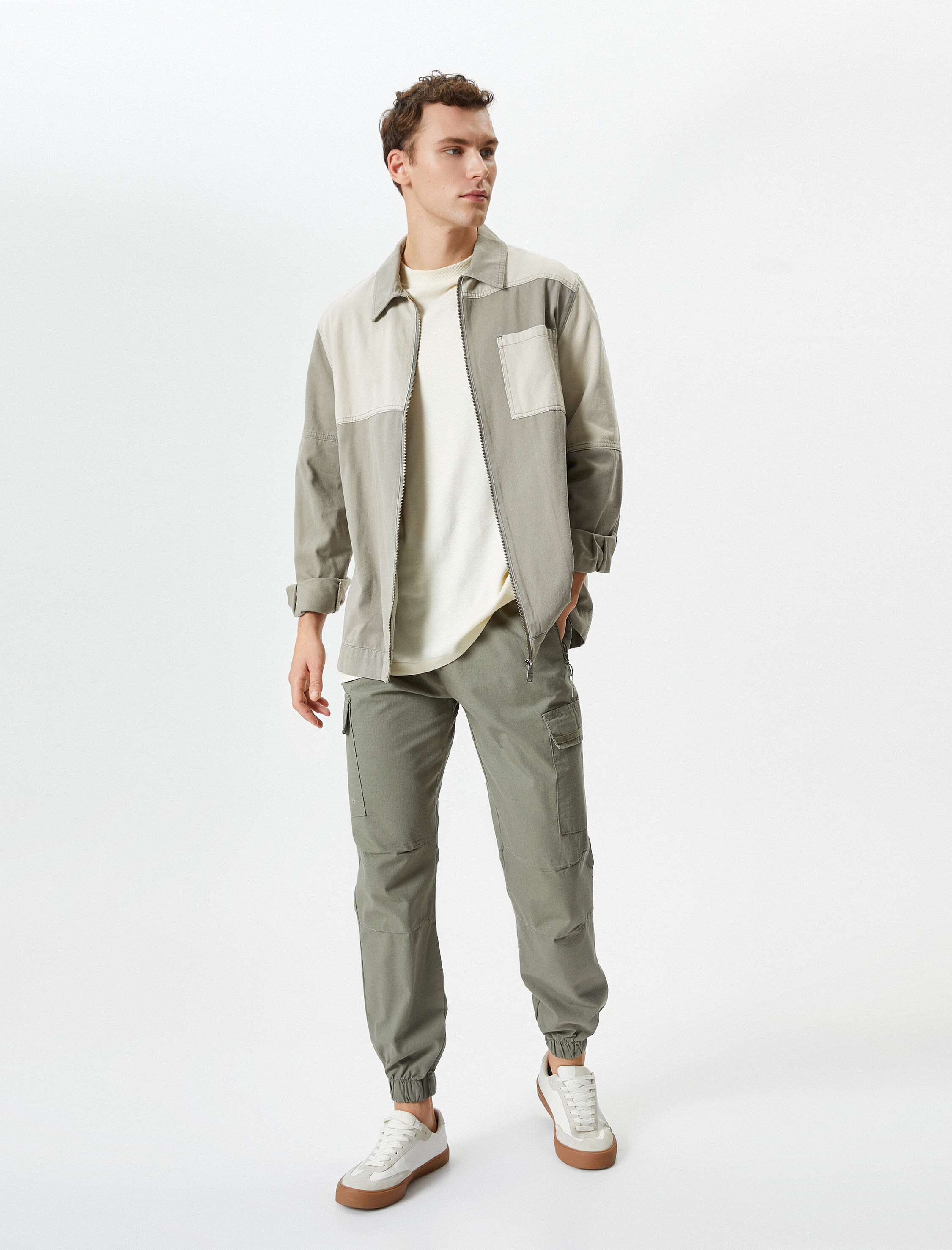   Kargo Jogger Pantolon Beli Bağcıklı Cep Detaylı