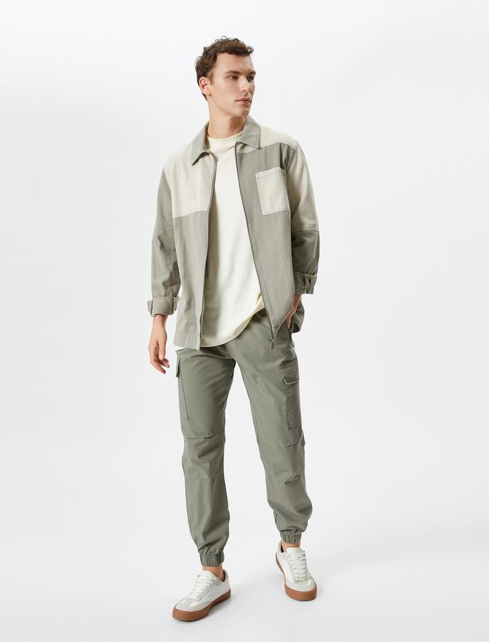  Kargo Jogger Pantolon Beli Bağcıklı Cep Detaylı