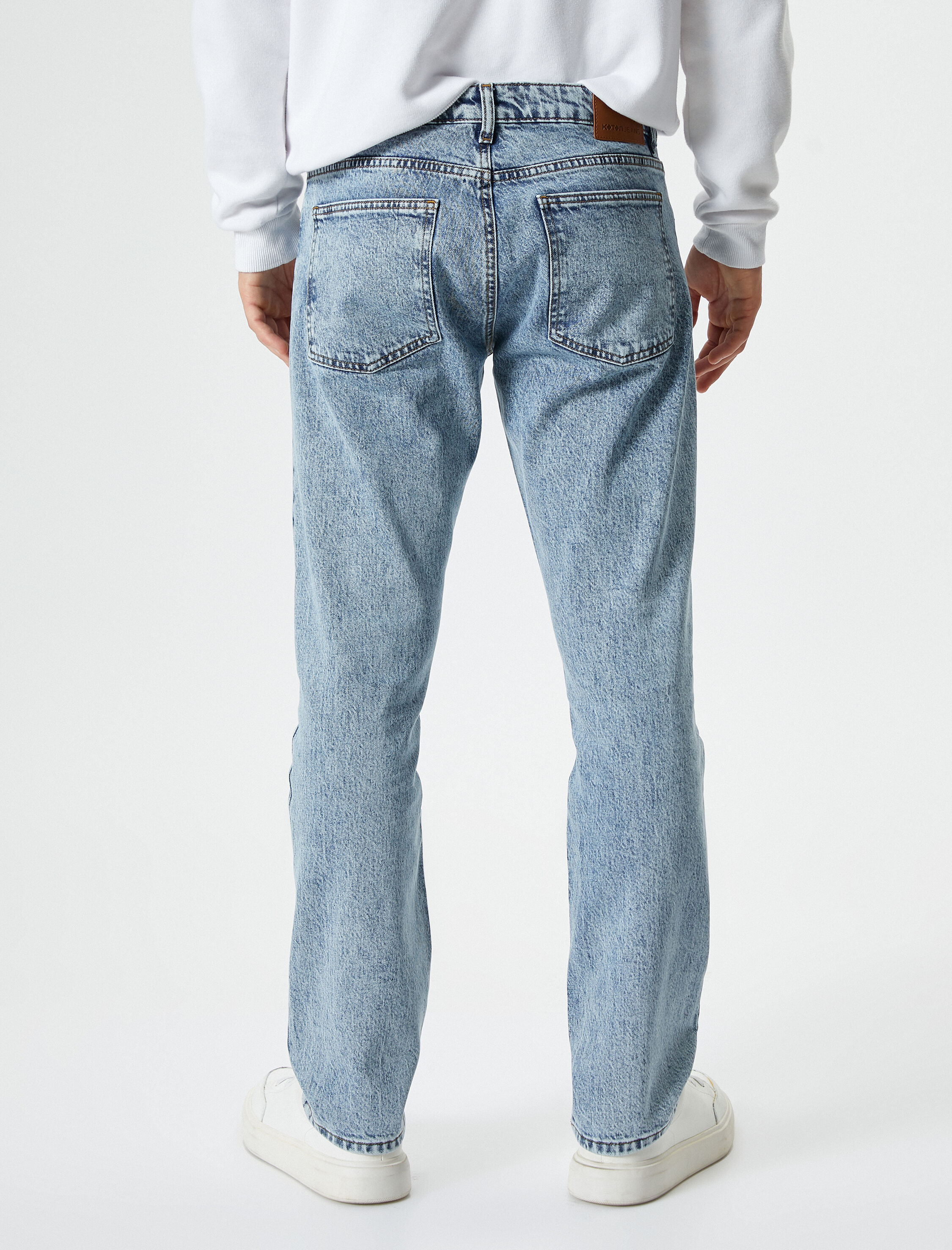   Straight Fit Boru Paça Kot Pantolon - Mark Jean