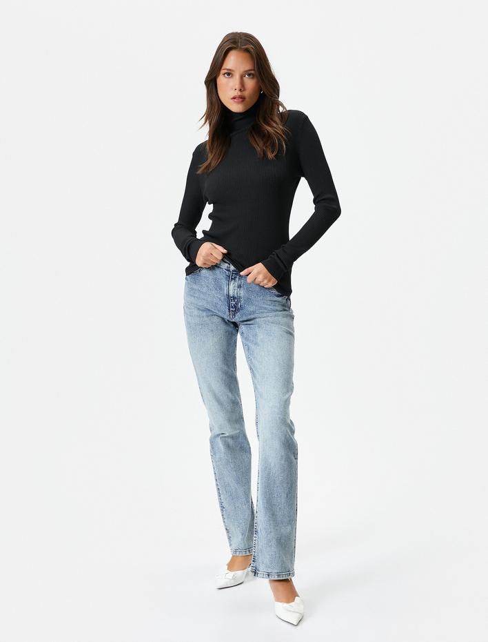  Boğazlı Kazak Basic Fitilli