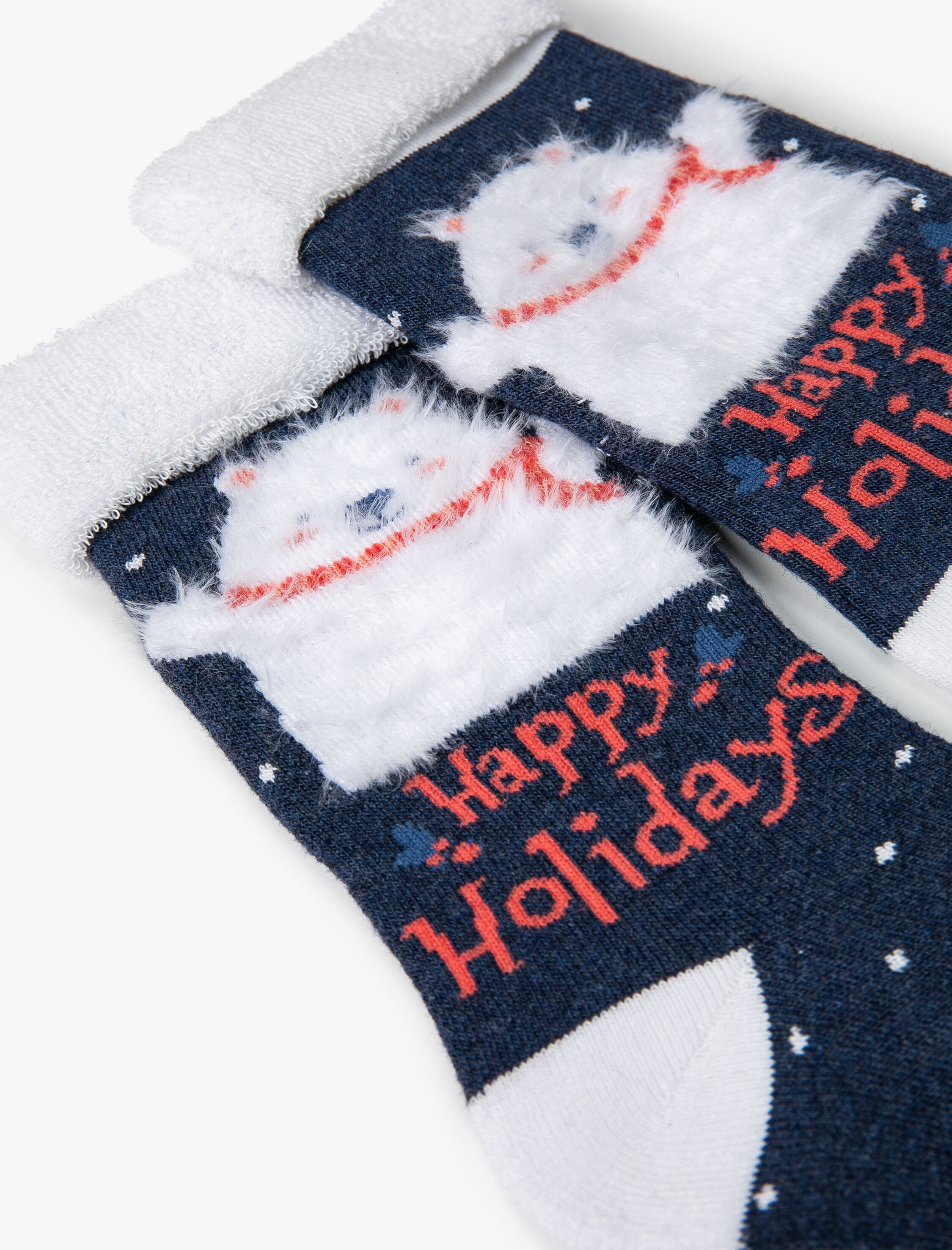  Kadın Yılbaşı Desenli Havlu Çorap