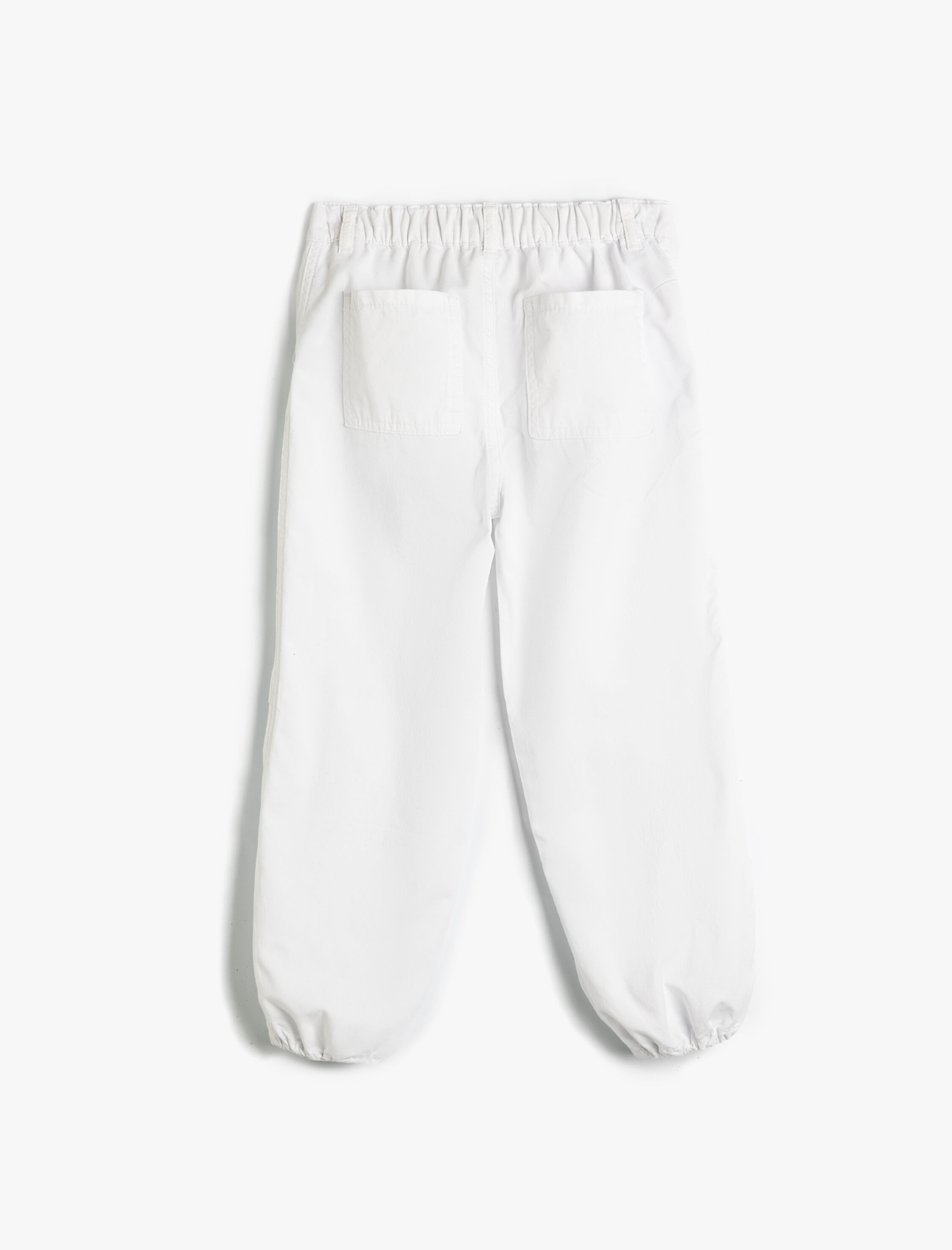  Kız Çocuk Paraşüt Jogger Kot Pantolon Pamuklu Beli Lastikli Cepli - Parachute Jean