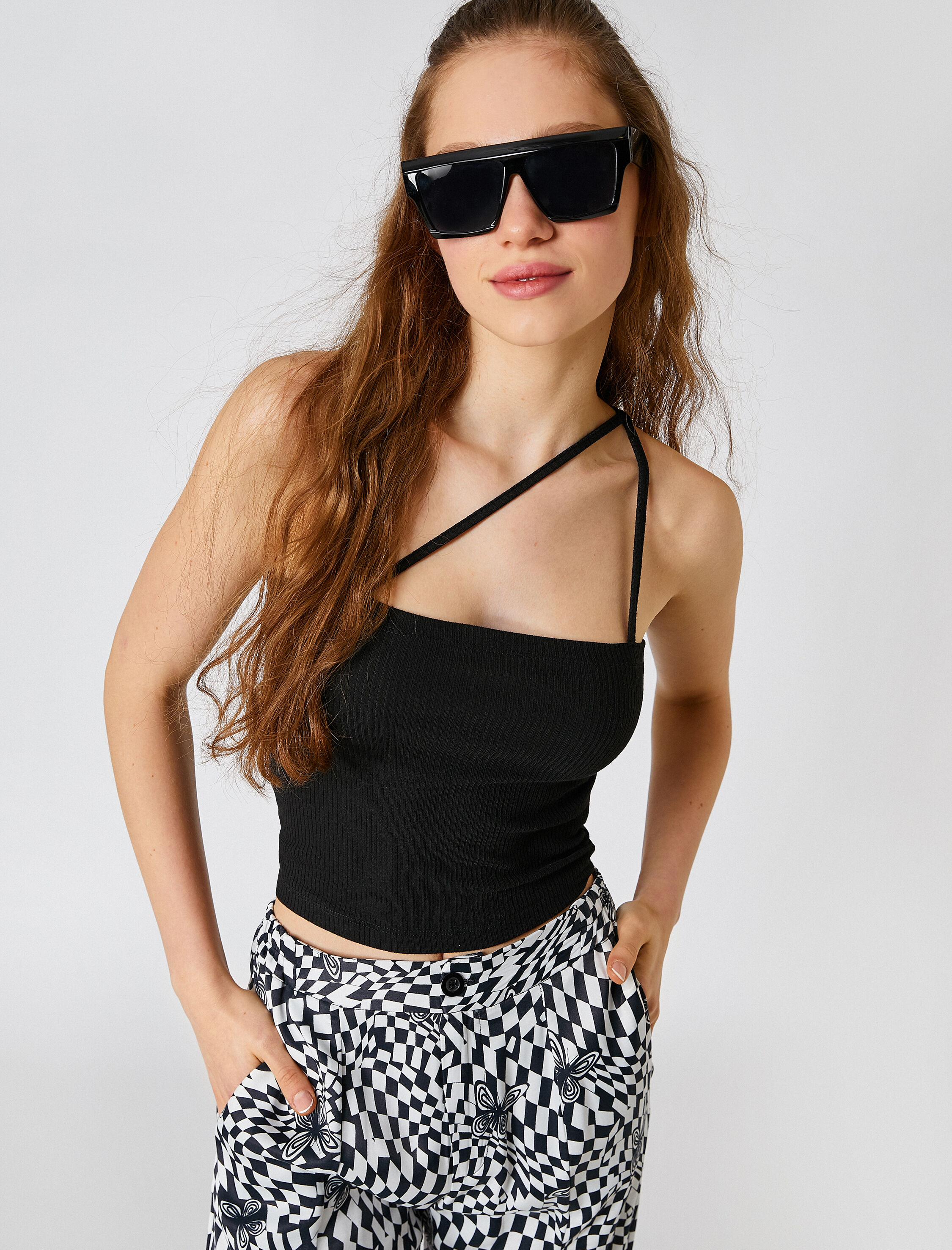   Crop Atlet Çapraz Askılı