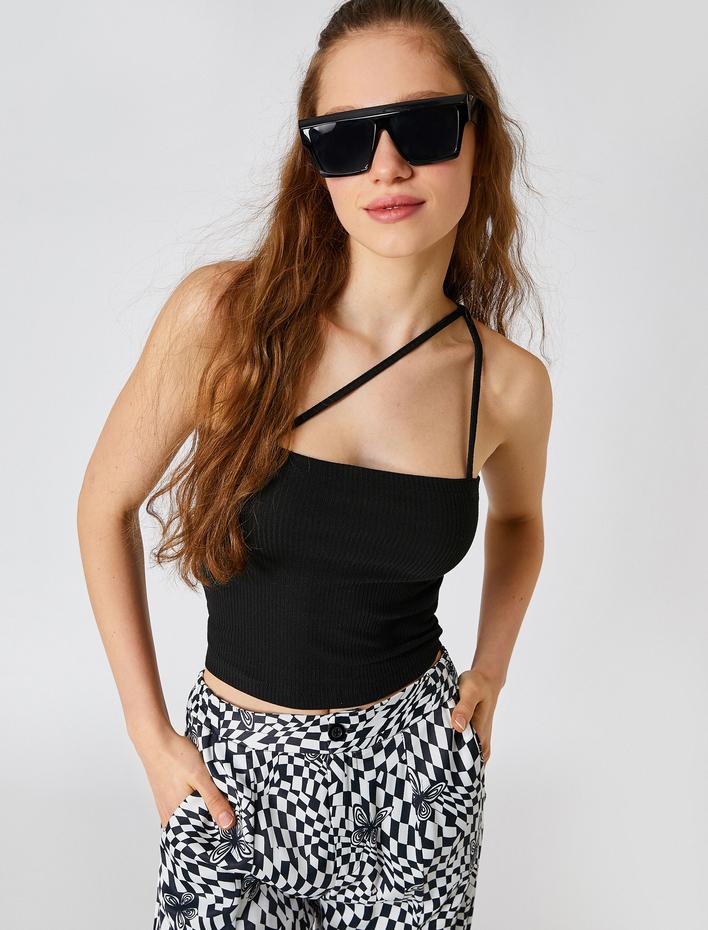  Crop Atlet Çapraz Askılı