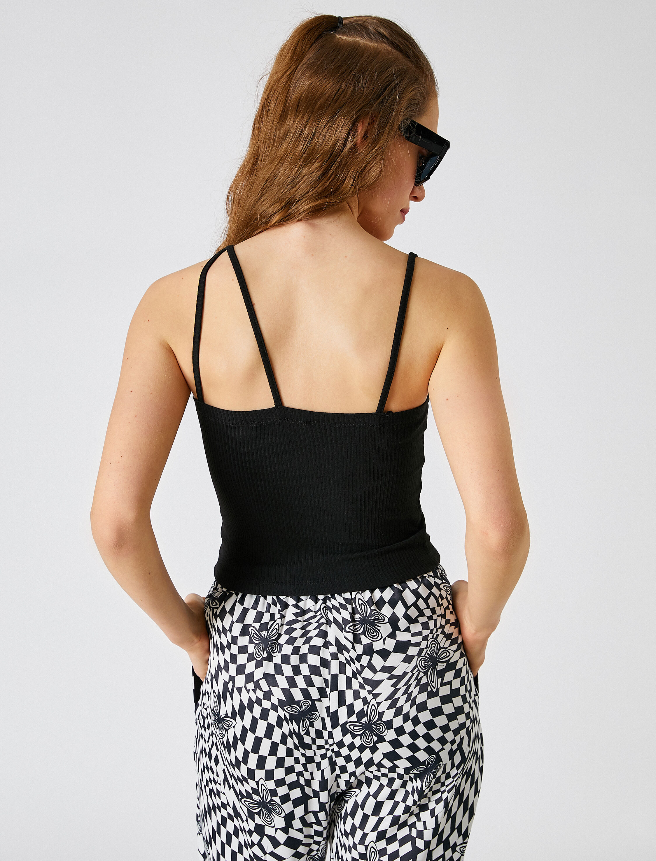   Crop Atlet Çapraz Askılı