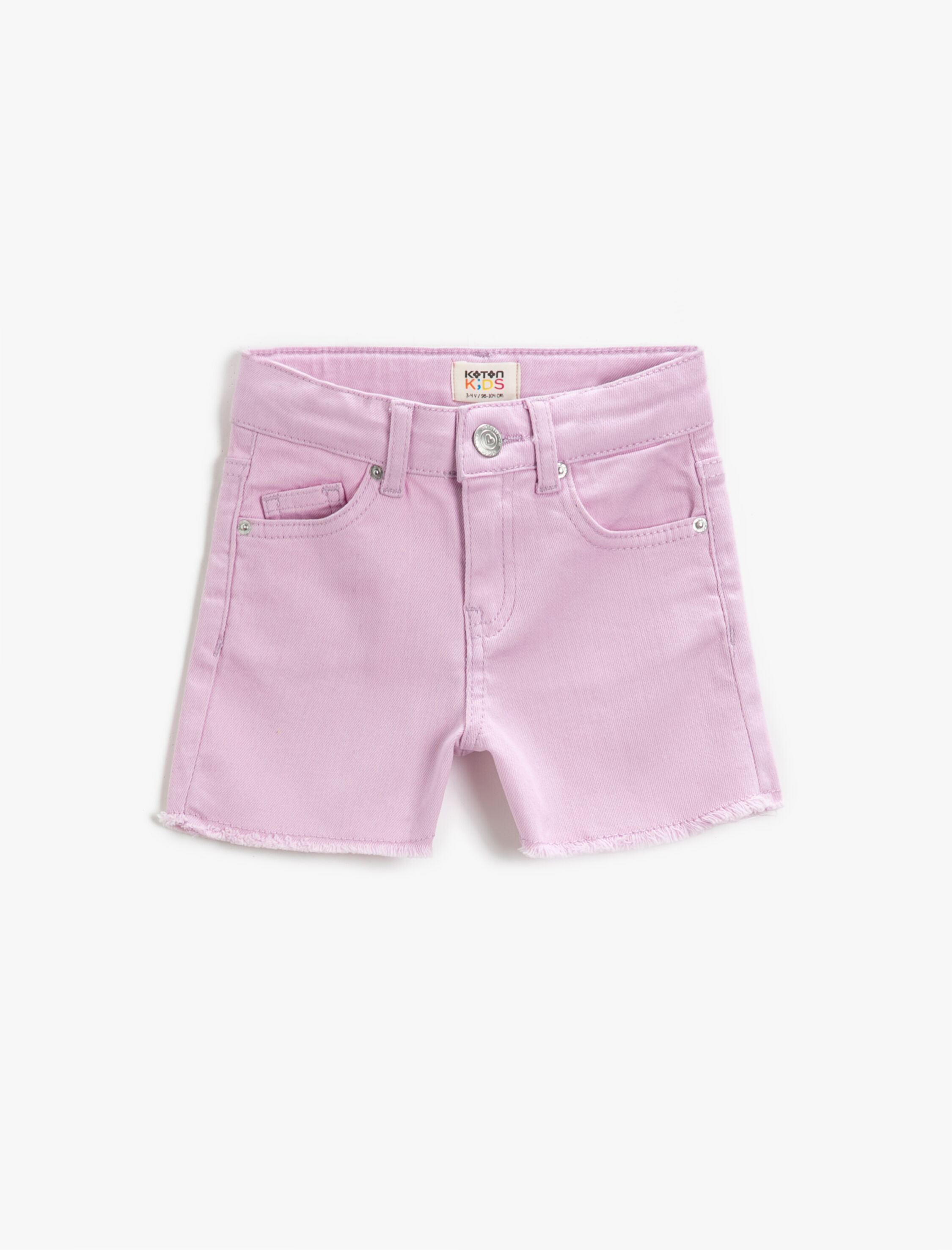  Kız Çocuk Basic Kot Şort Pamuklu