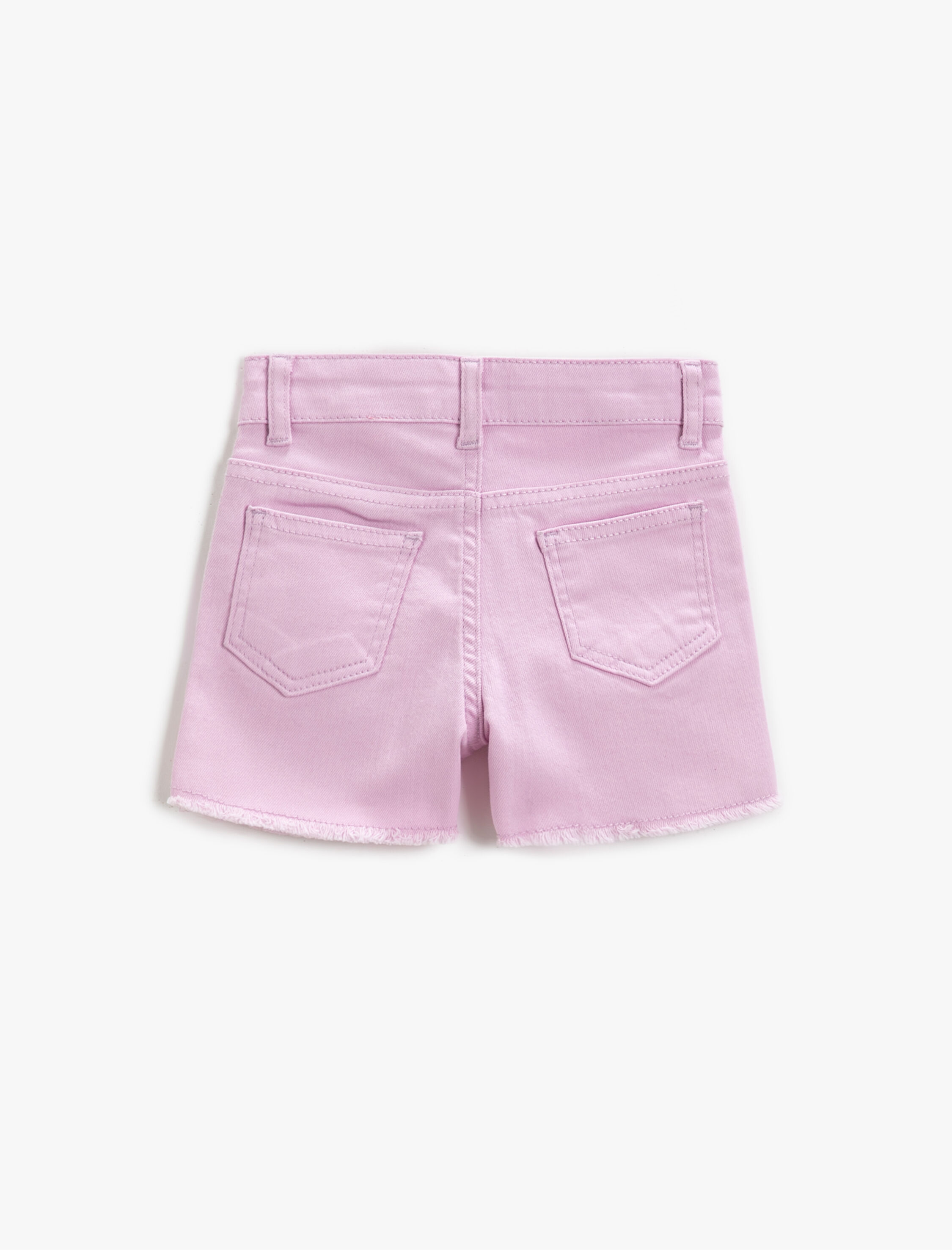  Kız Çocuk Basic Kot Şort Pamuklu