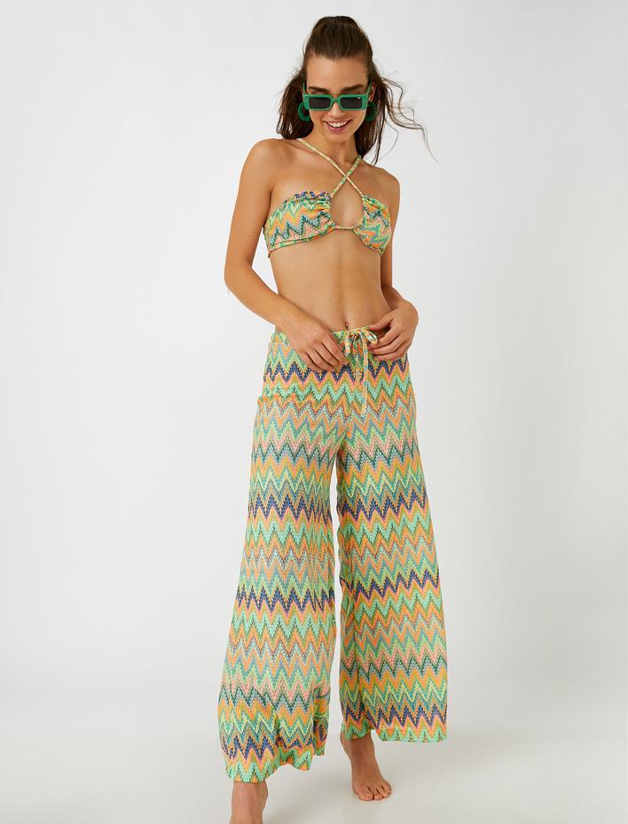  Geniş Paça Pantolon Beli Lastikli