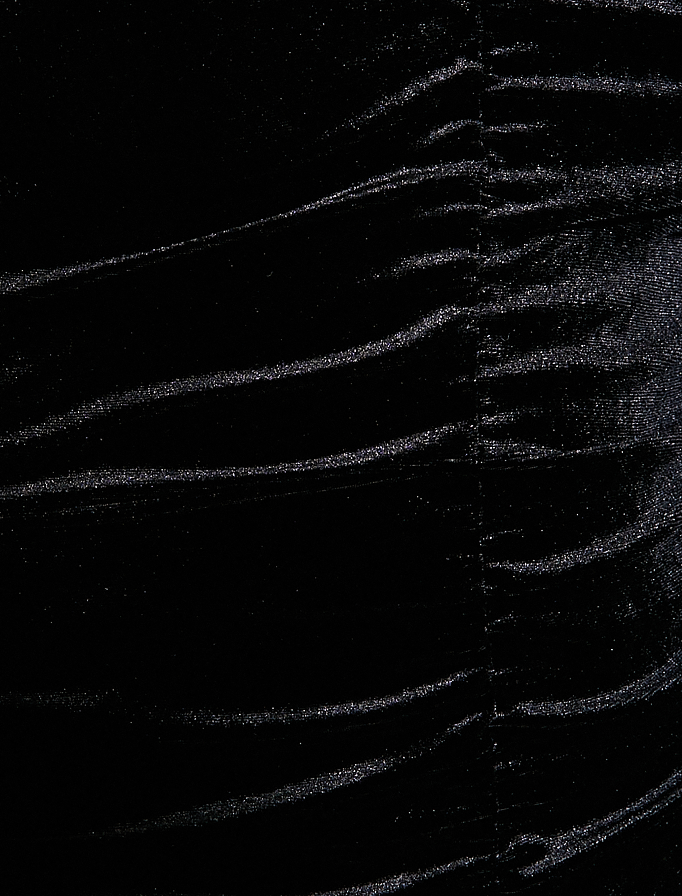   Kadife Mini Elbise Drapeli Omzu Açık Uzun Kollu