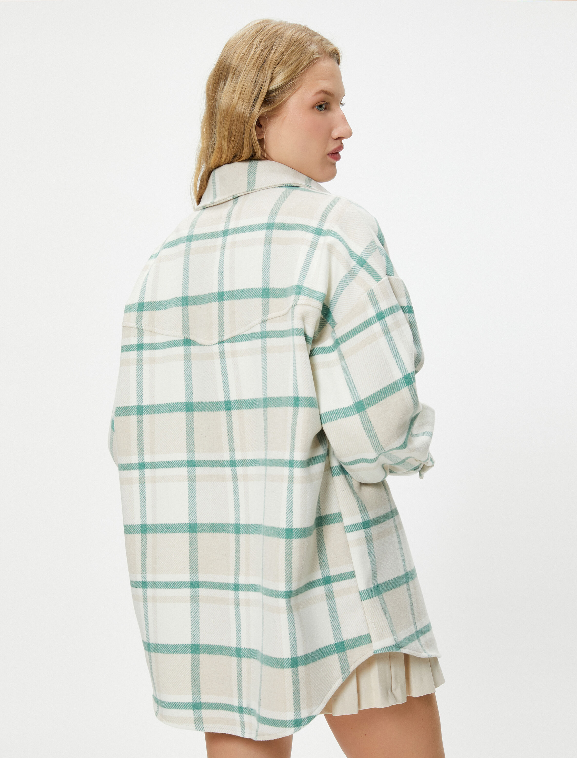   Oduncu Gömleği Uzun Kollu Yumuşak Dokulu Kapaklı Cep Detaylı