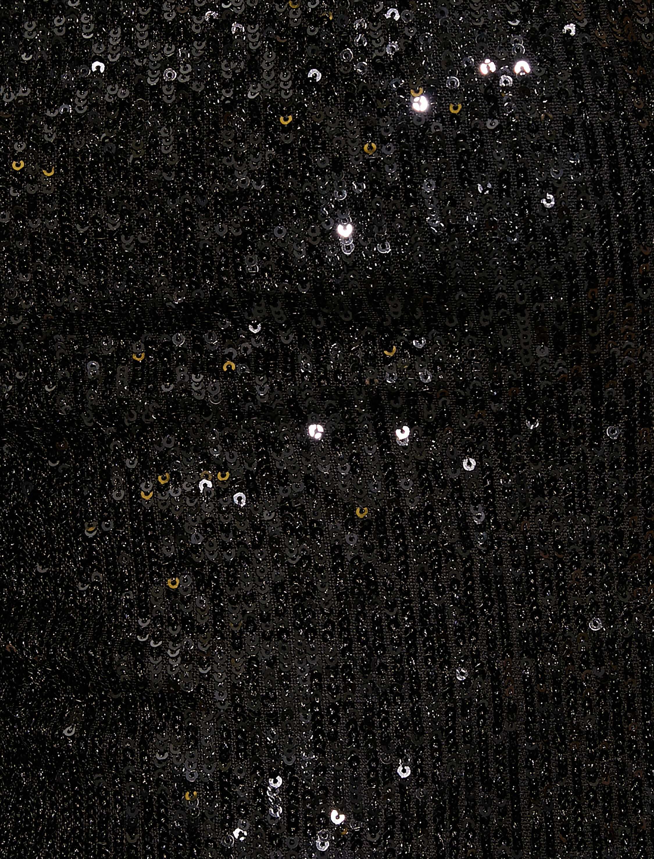   Halter Yaka Mini Elbise Pul Payet İşlemeli Astarlı