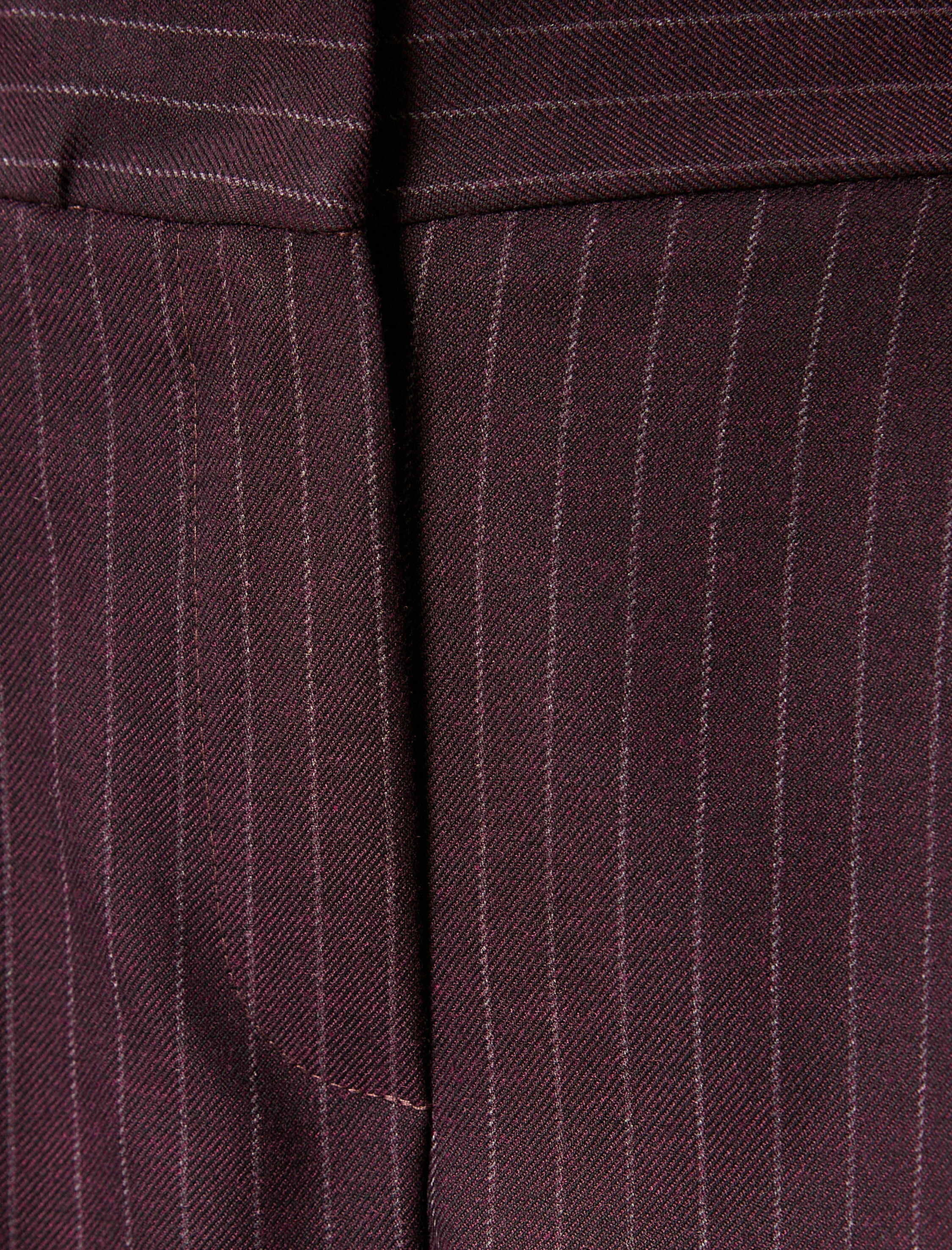   Palazzo Pantolon Yüksek Bel Pileli Düğmeli