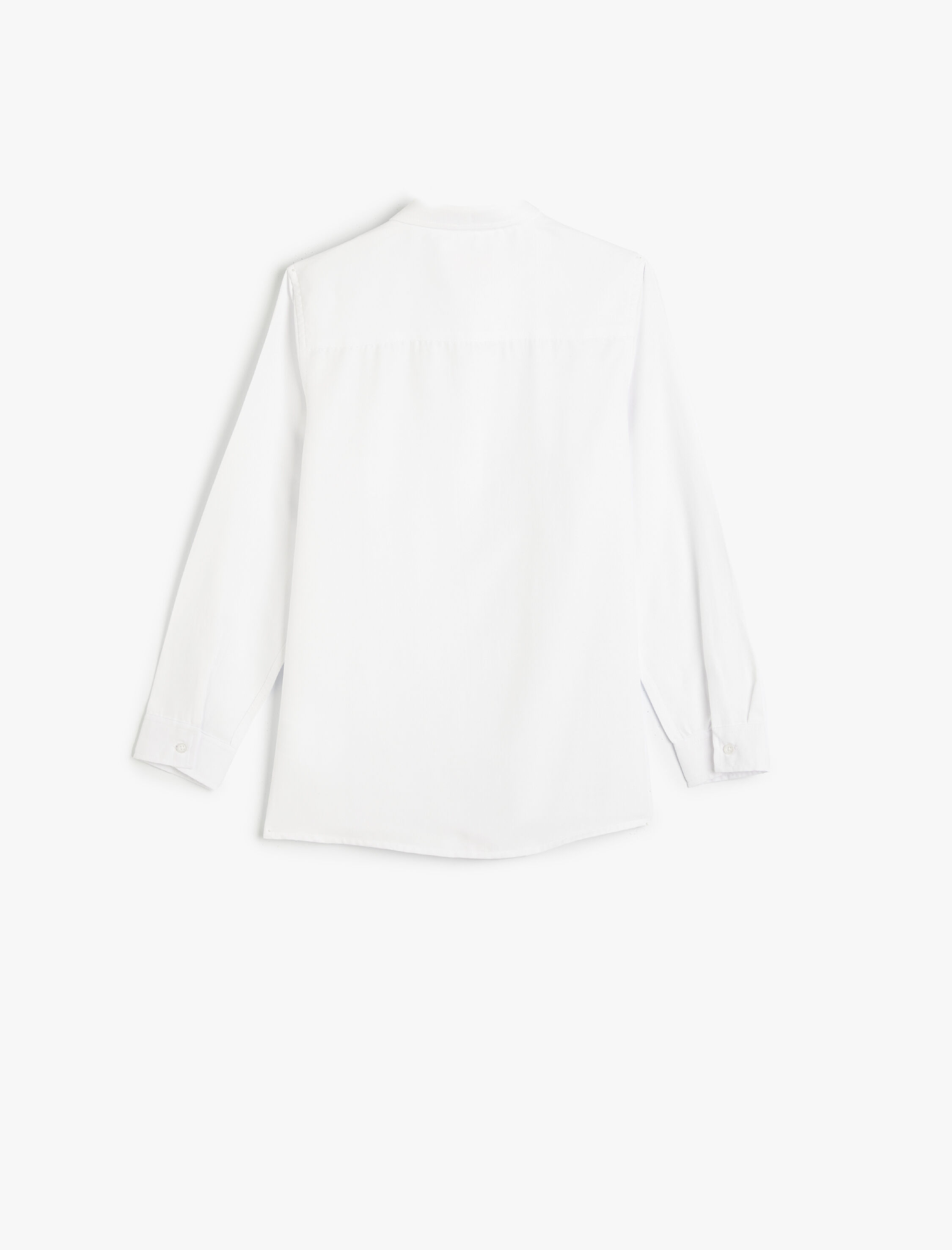  Erkek Çocuk Basic Gömlek Uzun Kollu Pamuk Karışımlı