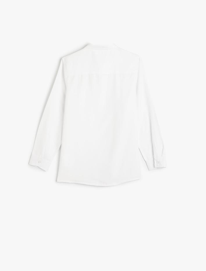 Erkek Çocuk Basic Gömlek Uzun Kollu Pamuk Karışımlı