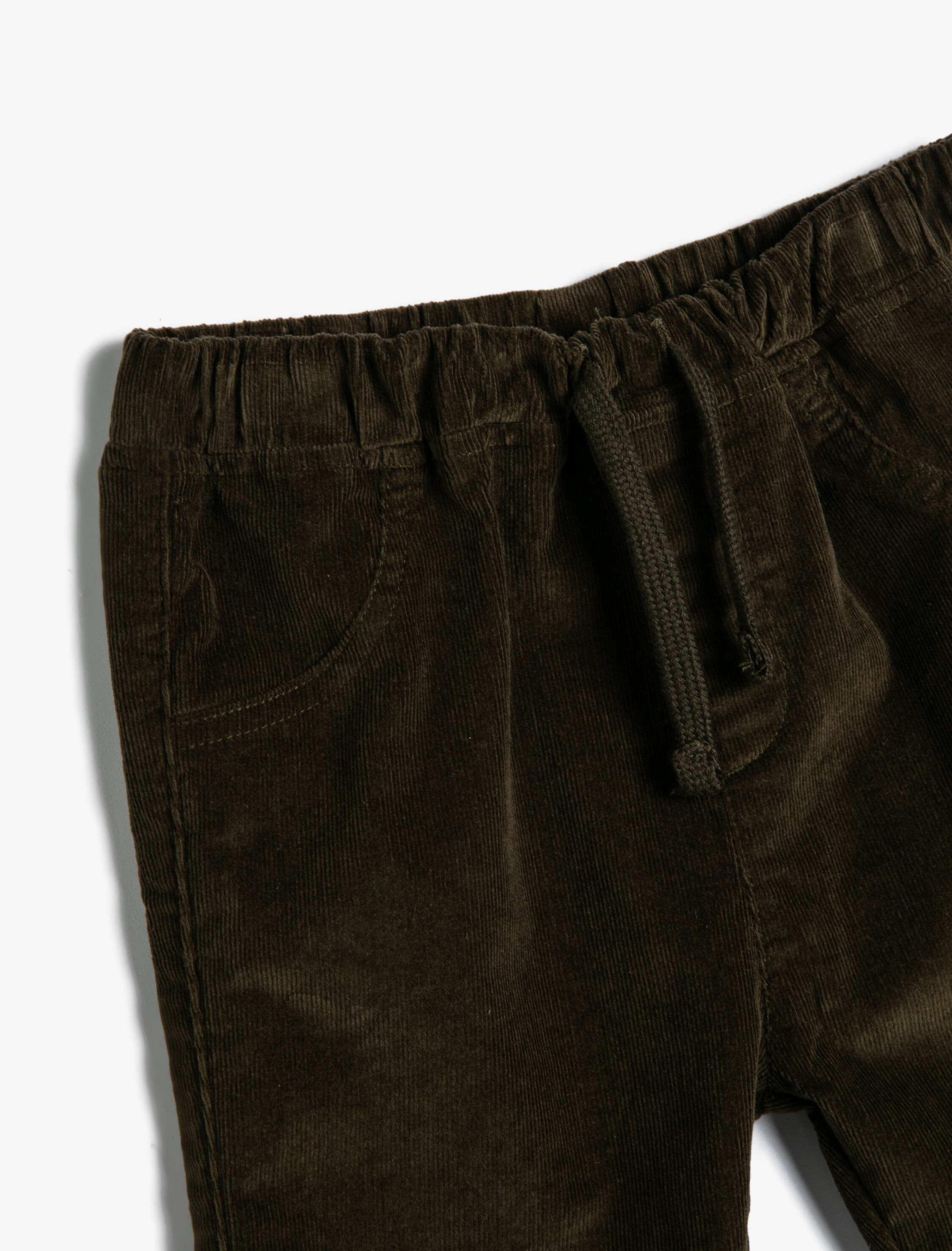 Erkek Bebek Kadife Jogger Pantolon Beli Bağlamalı Pamuklu