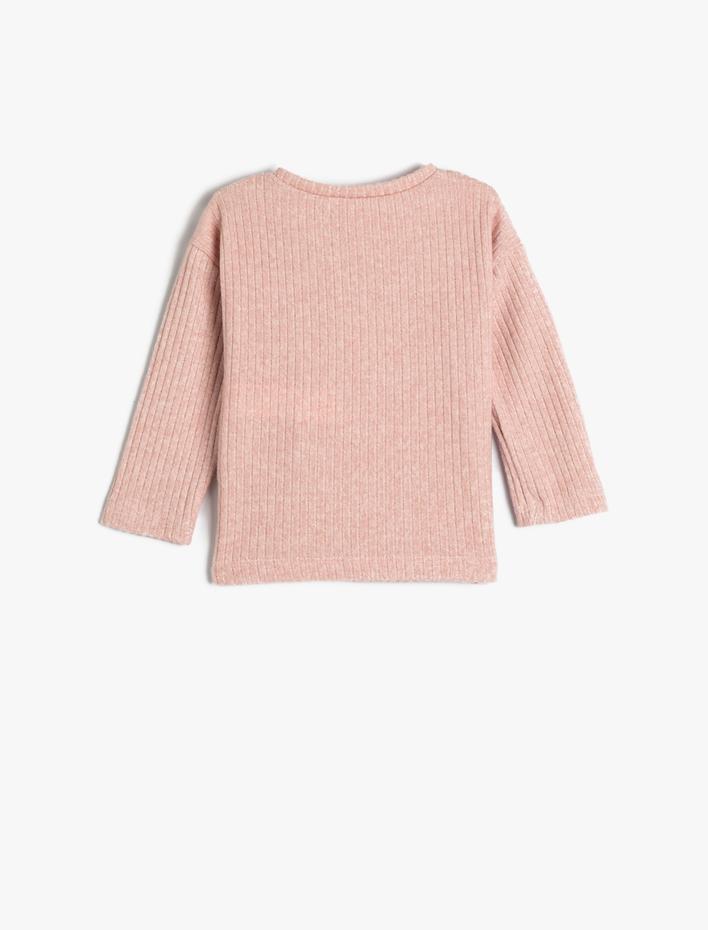 Kız Bebek Basic Ribanalı Uzun Kollu Tişört