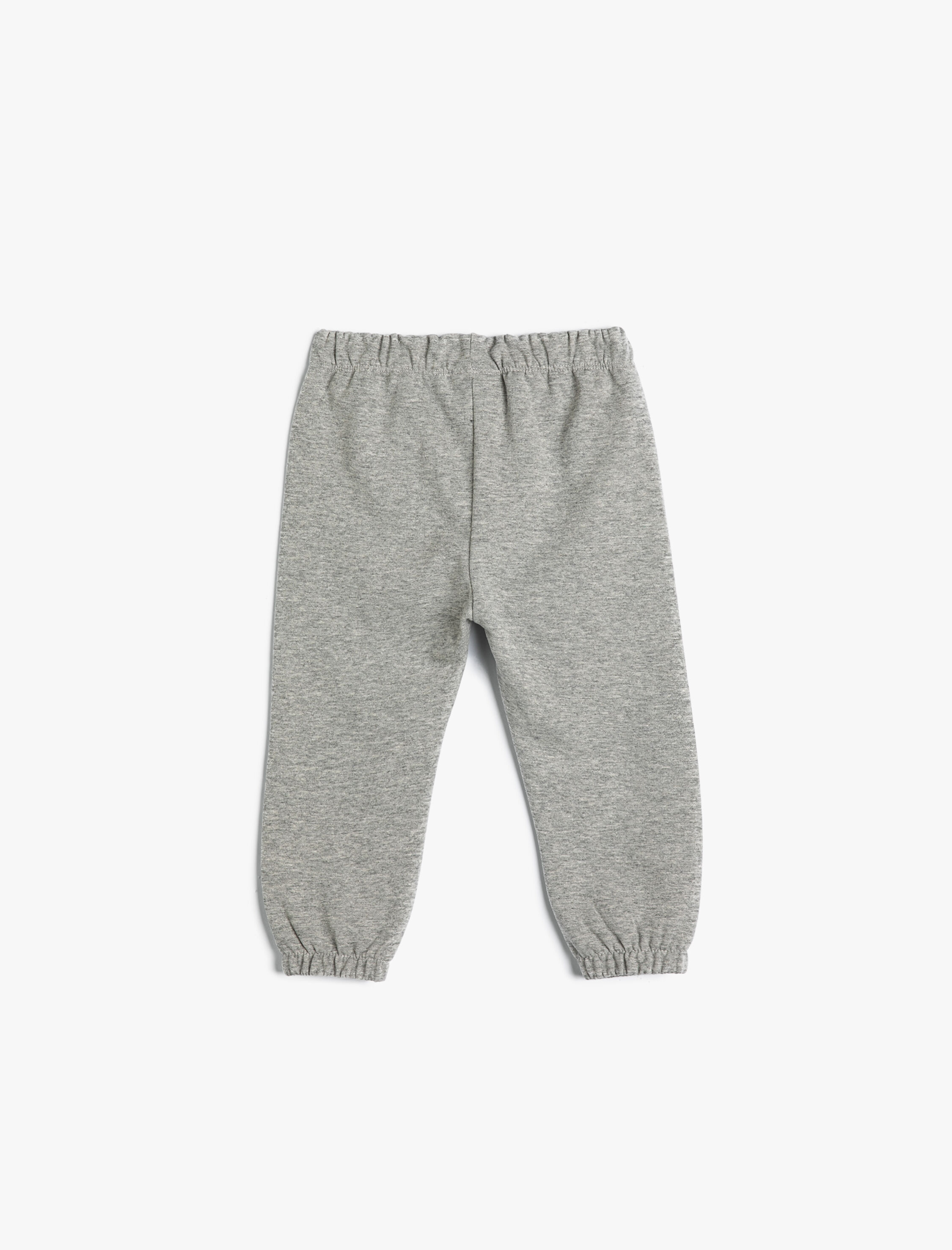  Erkek Bebek Basic Jogger Eşofman Altı Beli Lastikli Baskı Detaylı