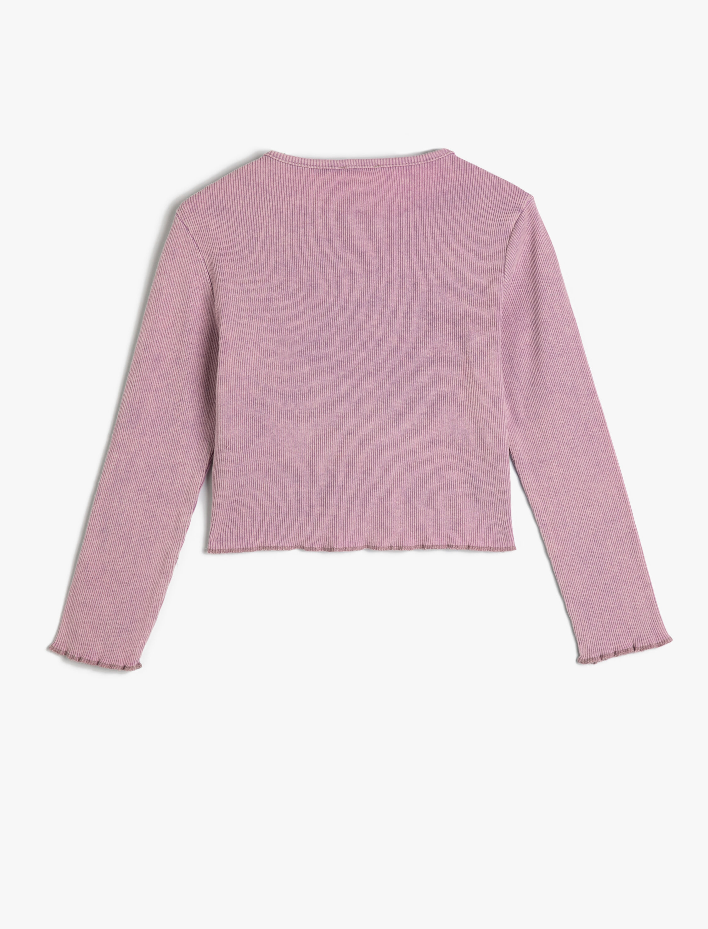  Kız Çocuk Tişört Uzun Kollu Bisiklet Yaka Kaşkorse Kartal Baskı Detaylı Pamuklu