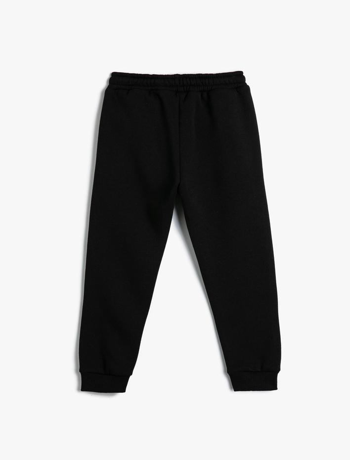 Erkek Çocuk Basic Jogger Eşofman Altı Şardonlu Cepli Beli Bağlamalı