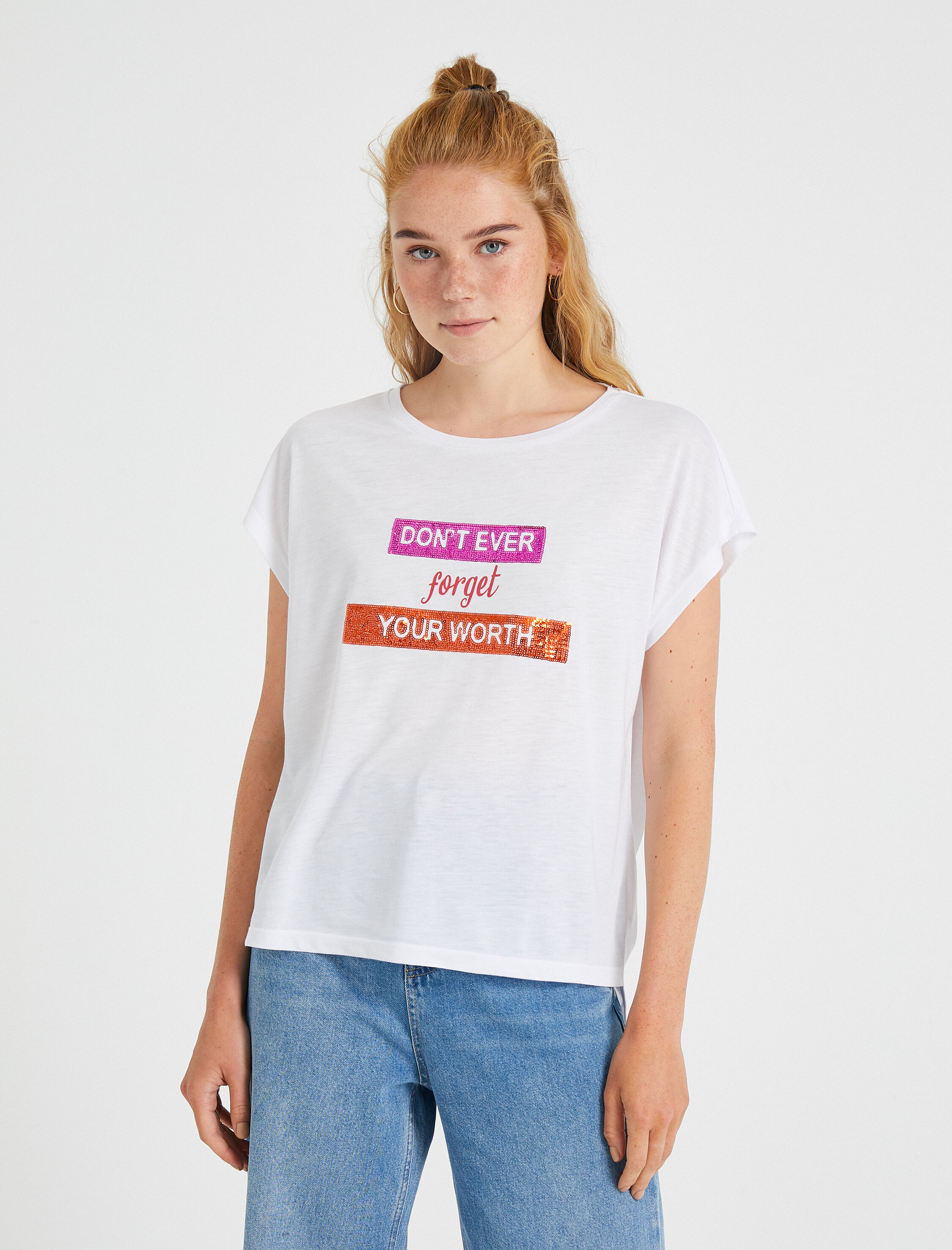   Sloganlı Tişört Baskılı