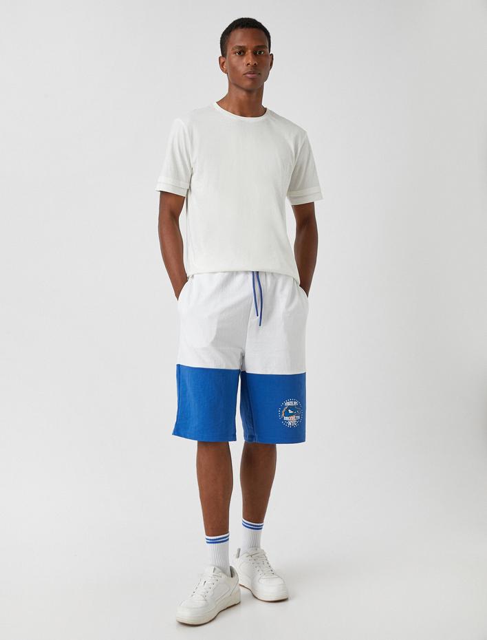  Basketbol Baskılı Şort Beli Bağcıklı