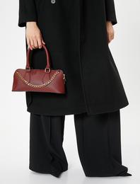 Omuz Çantası Suni Deri Zincir Detaylı