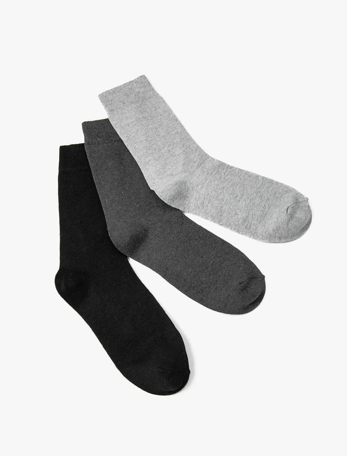 Erkek Basic 3'lü Soket Çorap Seti