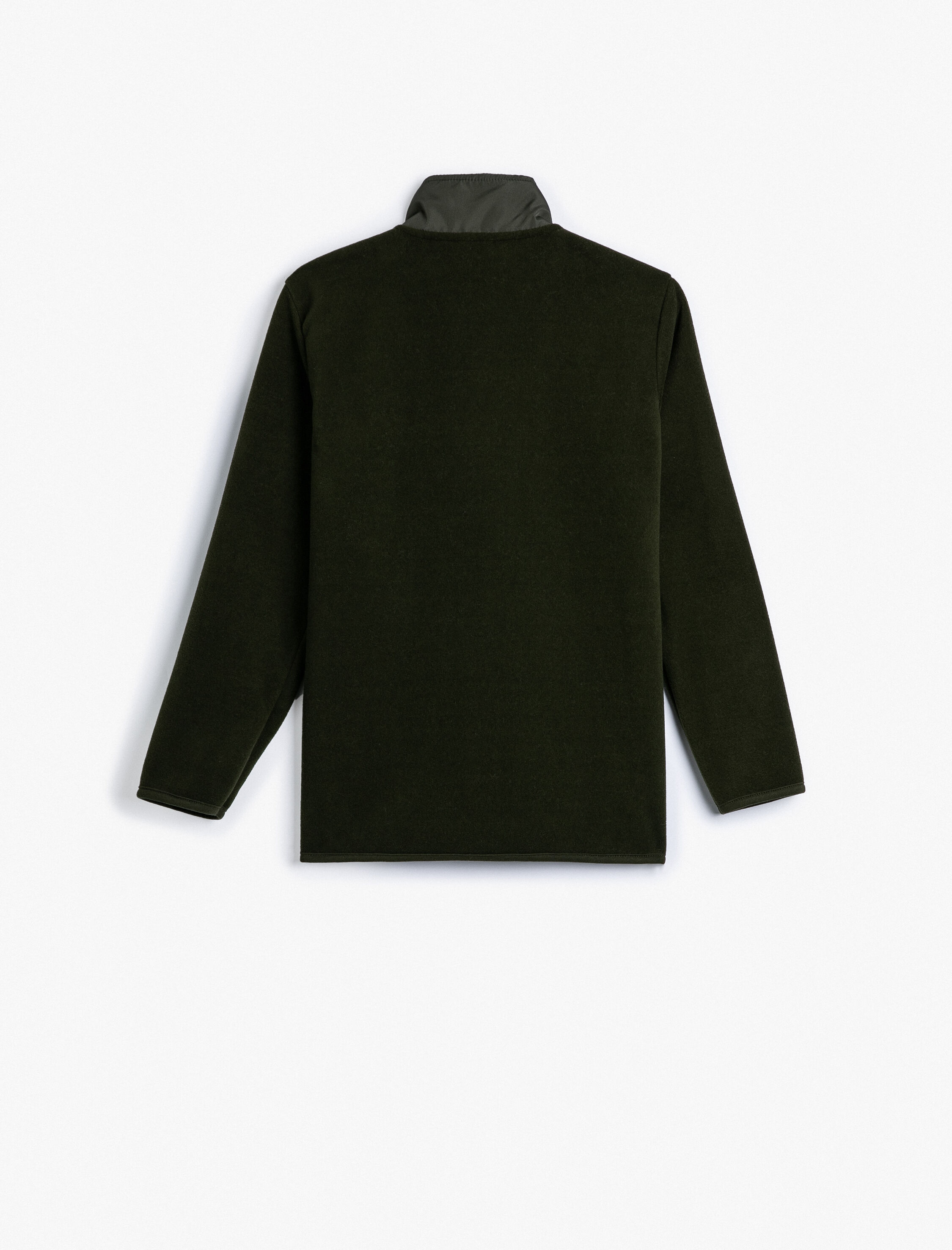  Erkek Çocuk Fermuarlı Polar Sweatshirt Dik Yaka Uzun Kollu