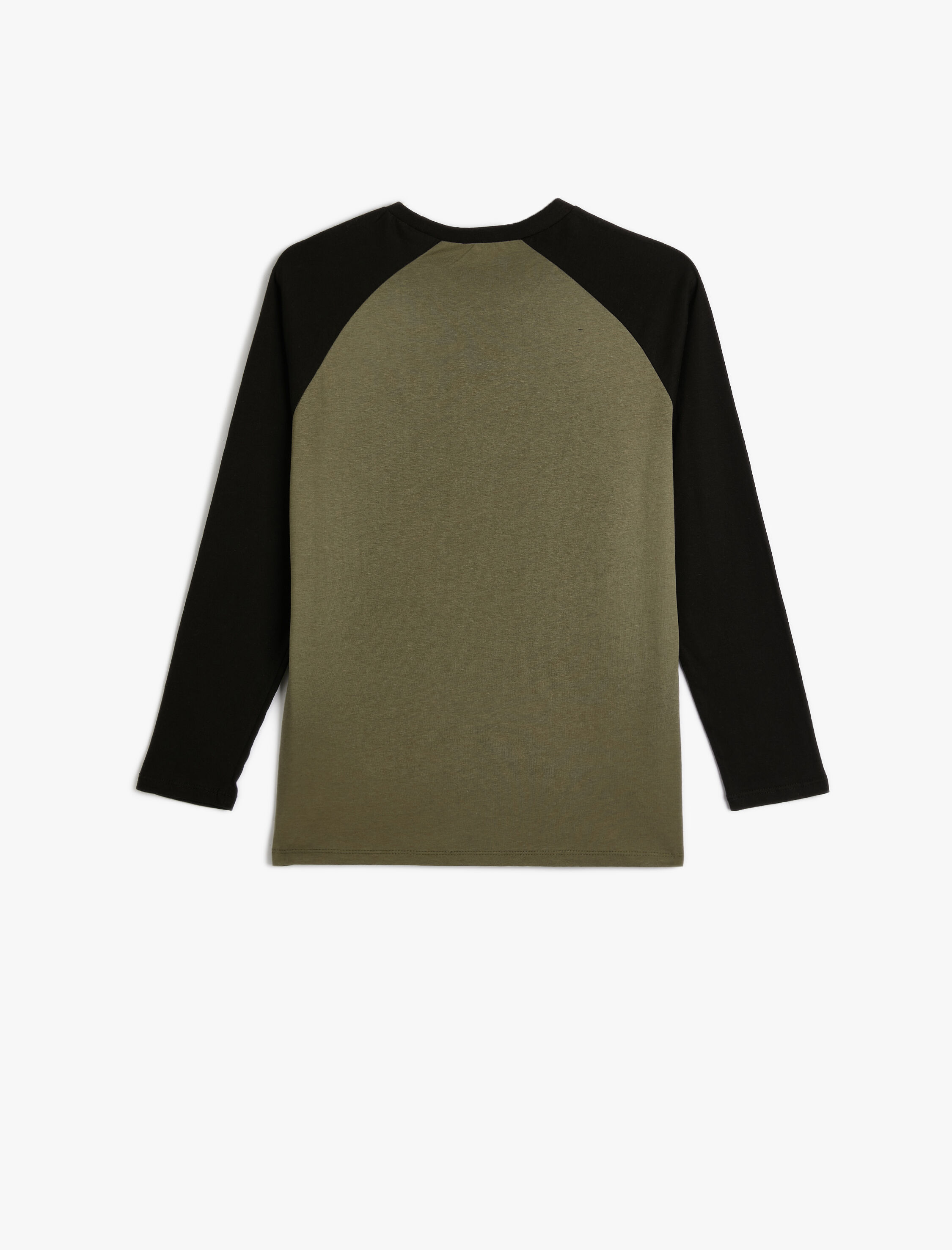  Erkek Çocuk Tişört Uzun Kollu Bisiklet Yaka Dinozor Baskılı Pamuklu