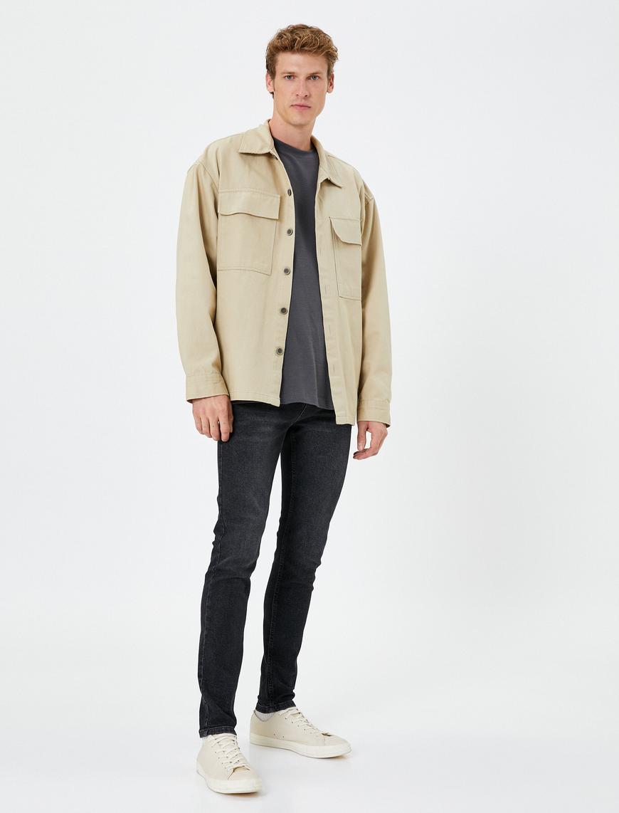   Skinny Fit Kot Pantolon - Michael Jean