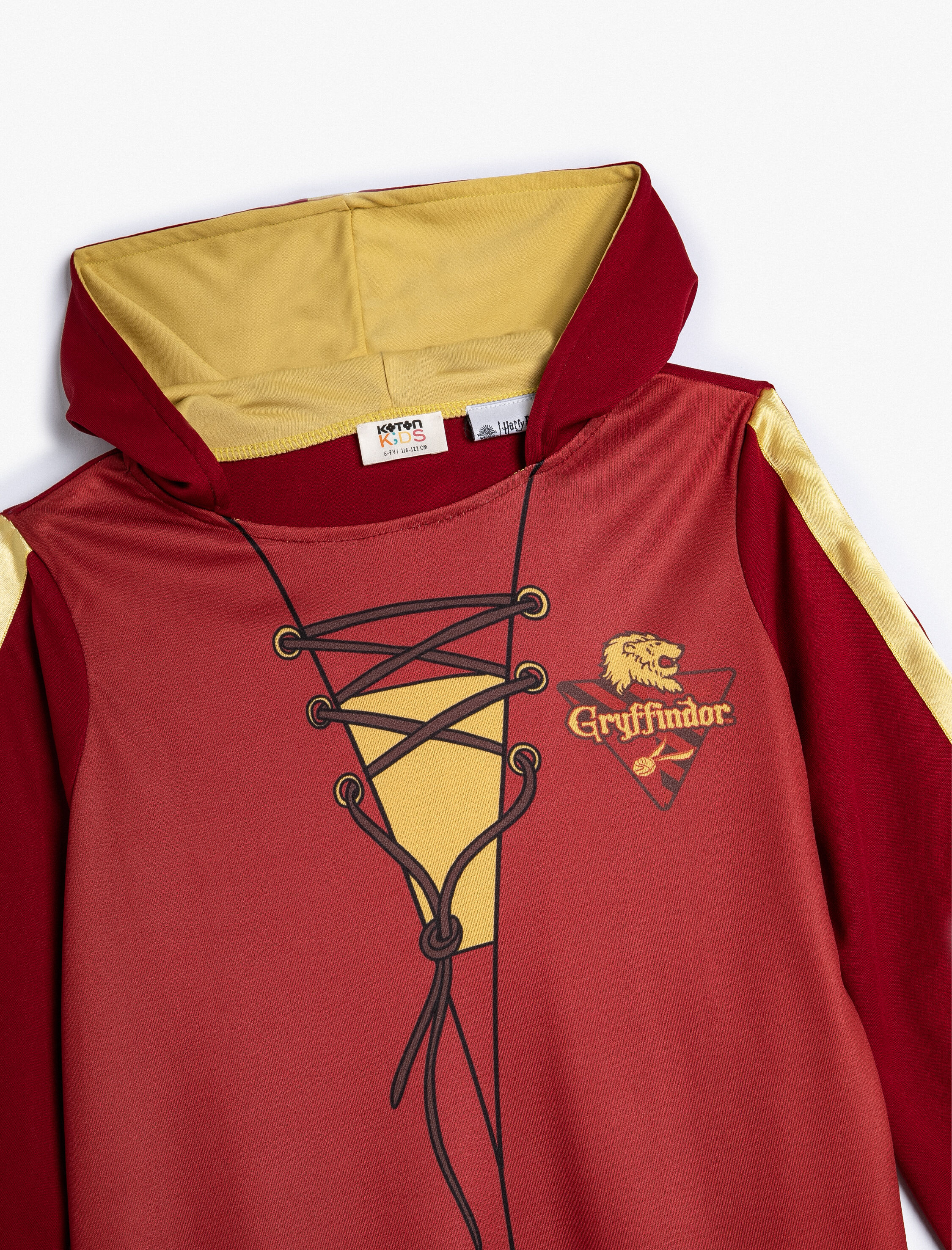  Erkek Çocuk Harry Potter Lisanslı Kostüm Kısa Kollu Kapşonlu