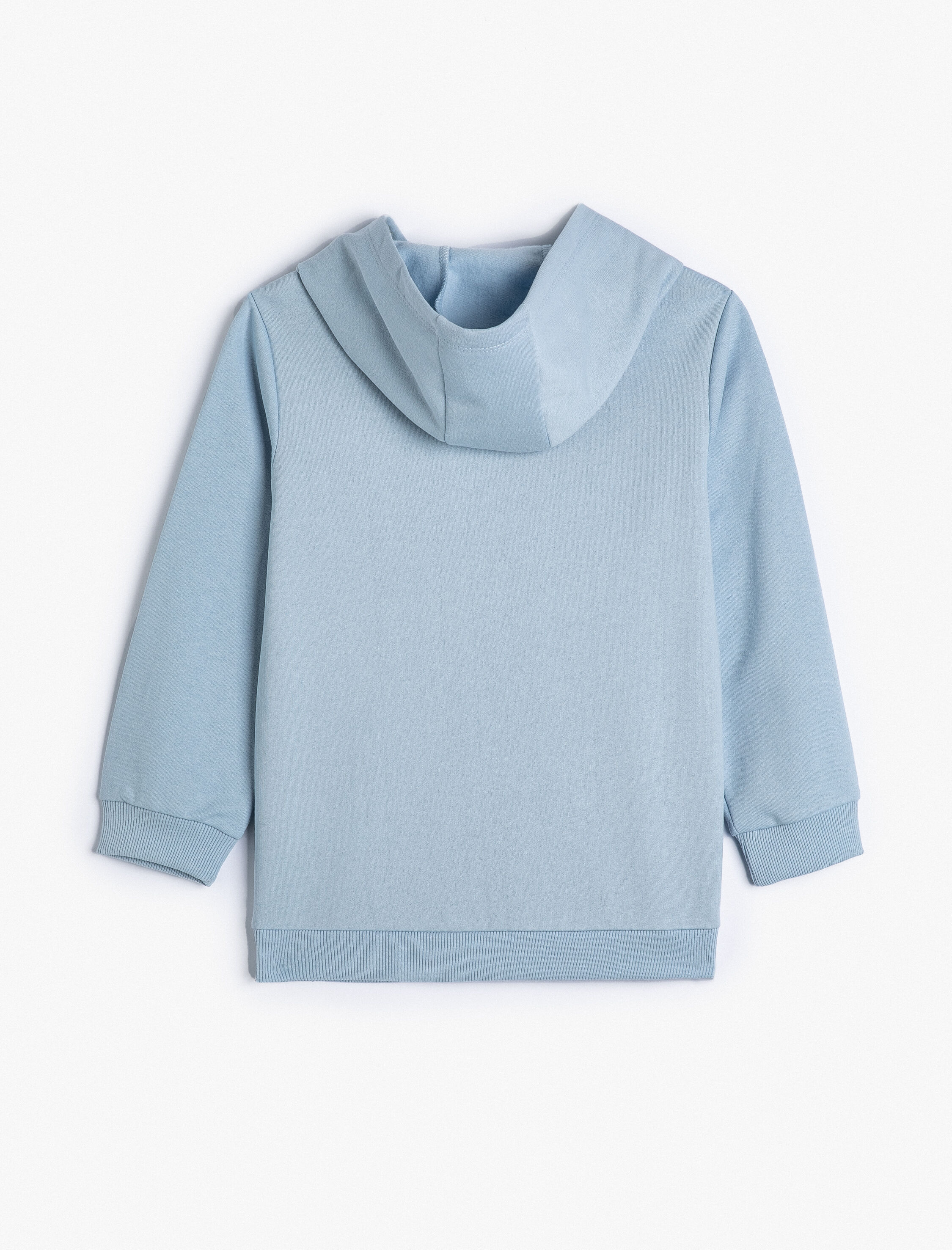  Erkek Çocuk Kapşonlu Sweatshirt Şehir Temalı Baskılı Uzun Kollu Renk Bloklu Şardonlu