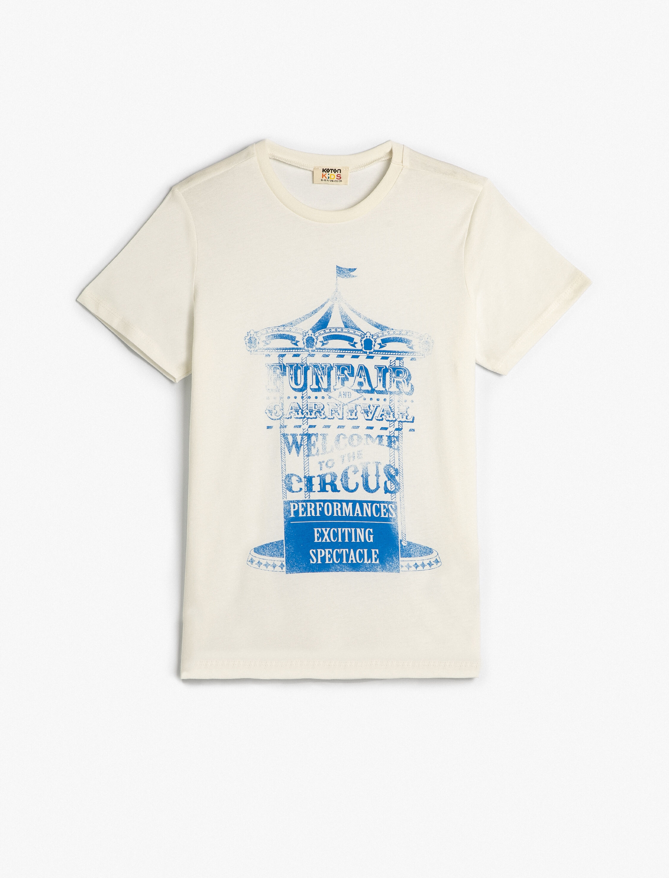  Erkek Çocuk Tişört Kısa Kollu Bisiklet Yaka Oyun Temalı Slogan Baskı Detaylı Pamuklu