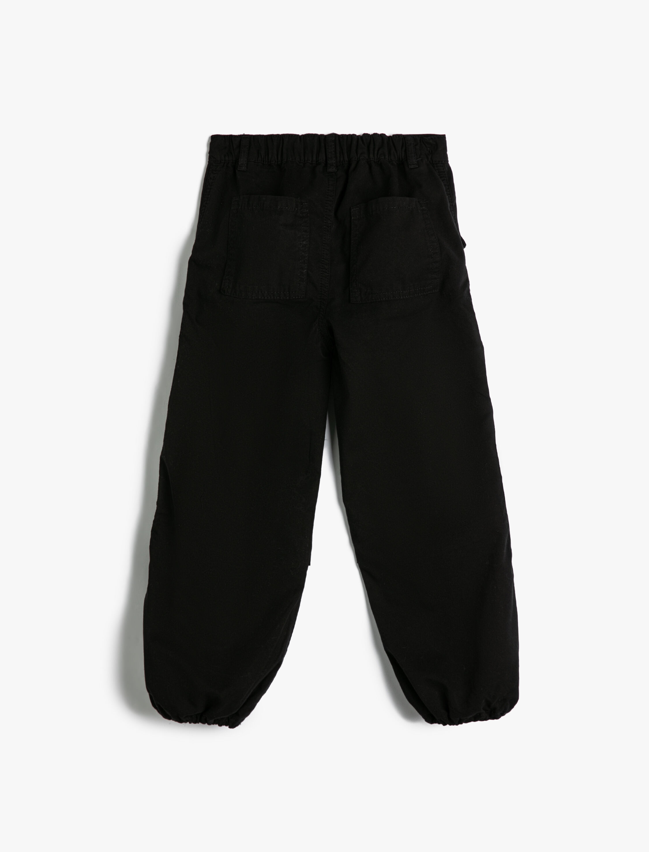  Kız Çocuk Paraşüt Jogger Kot Pantolon Pamuklu Beli Lastikli Cepli - Parachute Jean