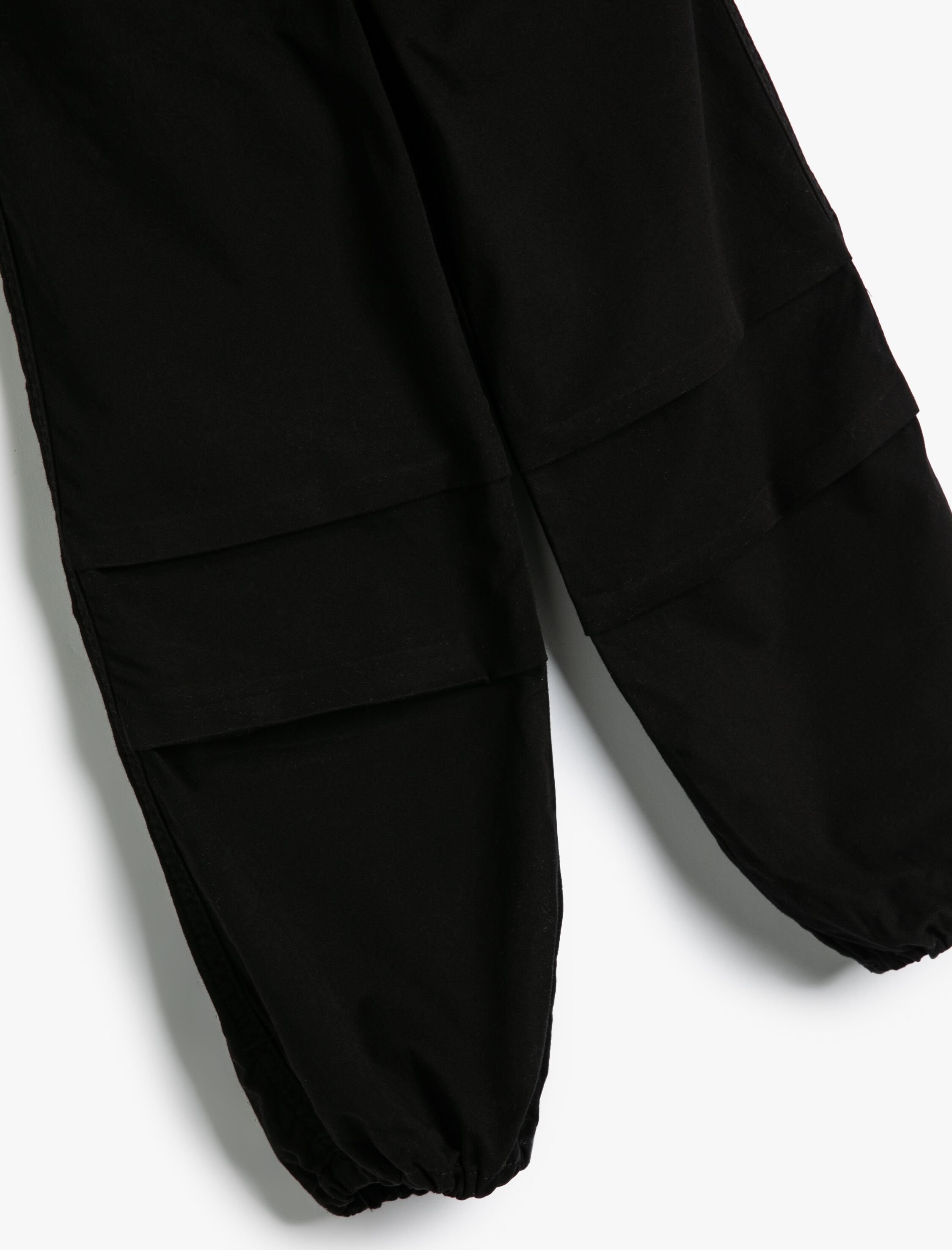  Kız Çocuk Paraşüt Jogger Kot Pantolon Pamuklu Beli Lastikli Cepli - Parachute Jean