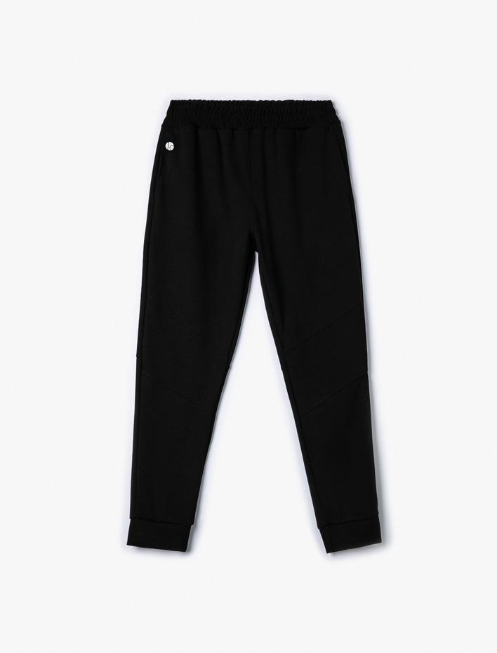  Spor Eşofman Altı Beli Lastikli Cepli Dikiş Detaylı