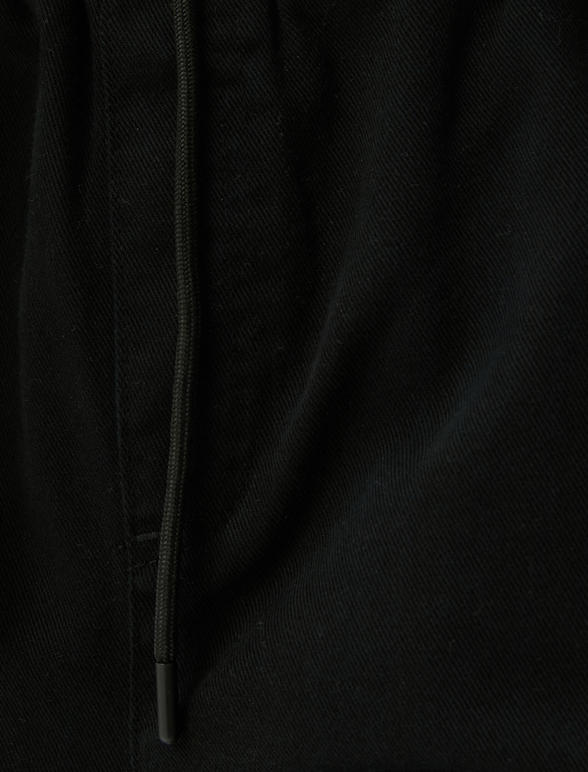   Kargo Jogger Pantolon Beli Bağcıklı Cepli Etiket Baskılı Pamuklu