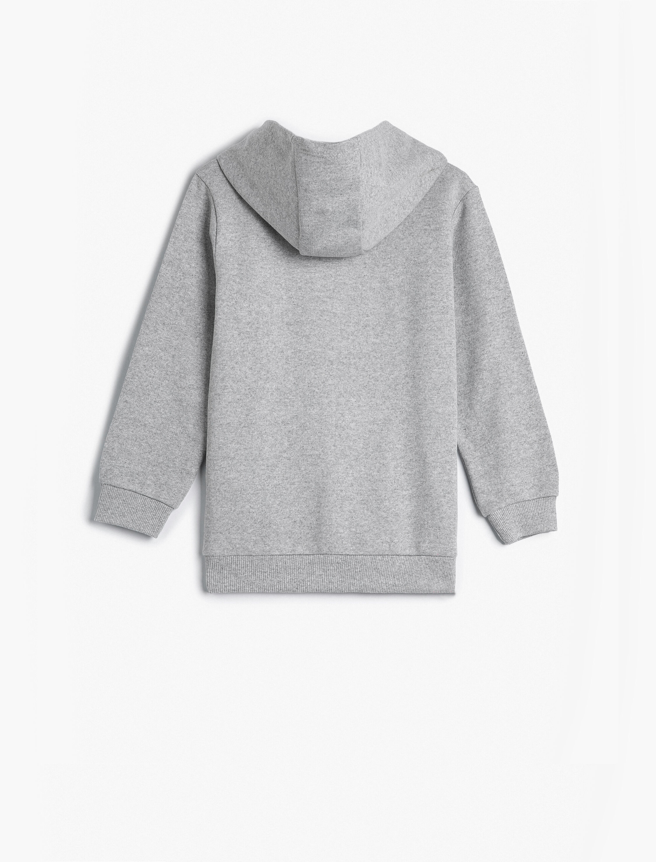  Erkek Çocuk Kapşonlu Sweat Yılbaşı Temalı Dinozor Baskılı Şardonlu