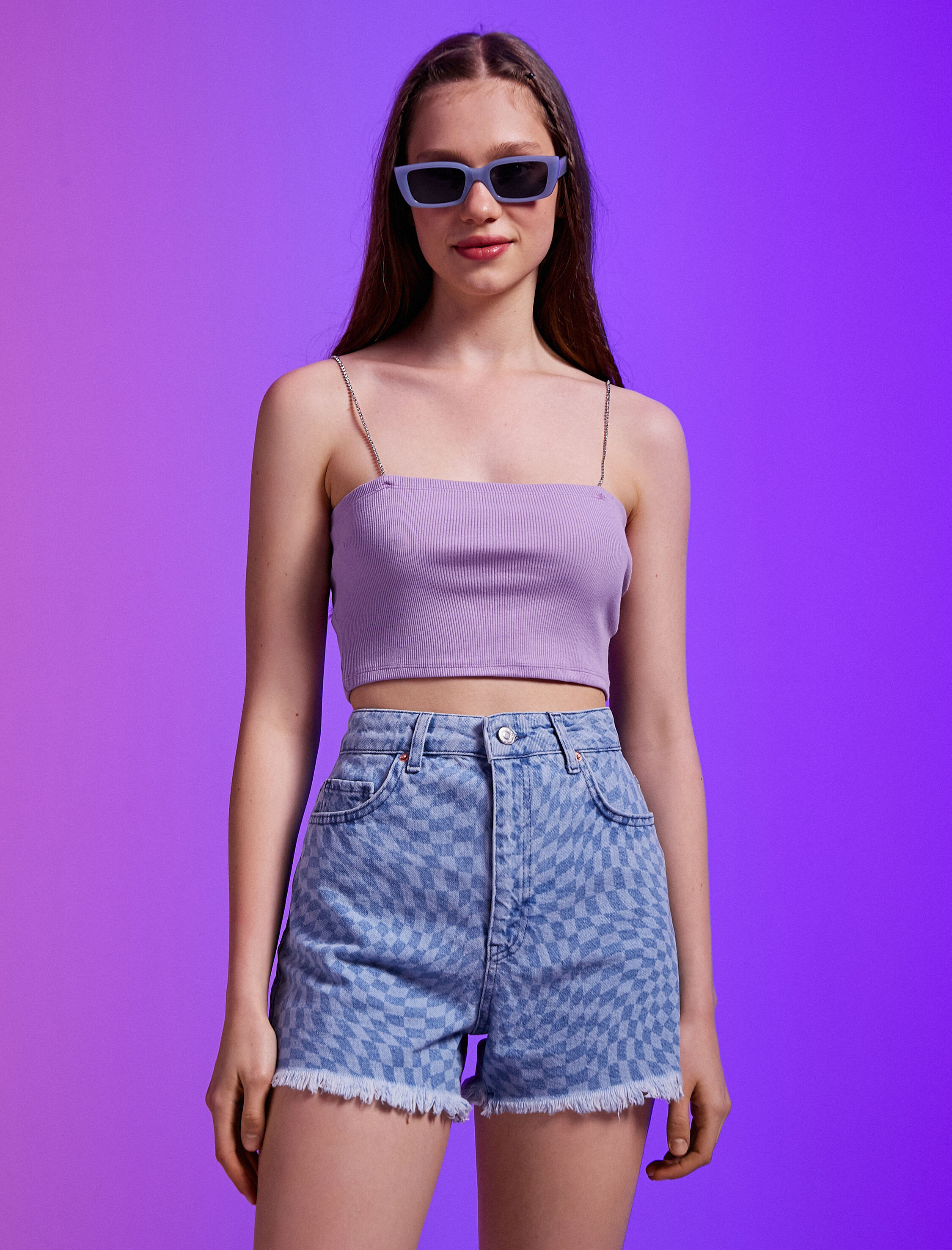   İnce Askılı Crop Büstiyer