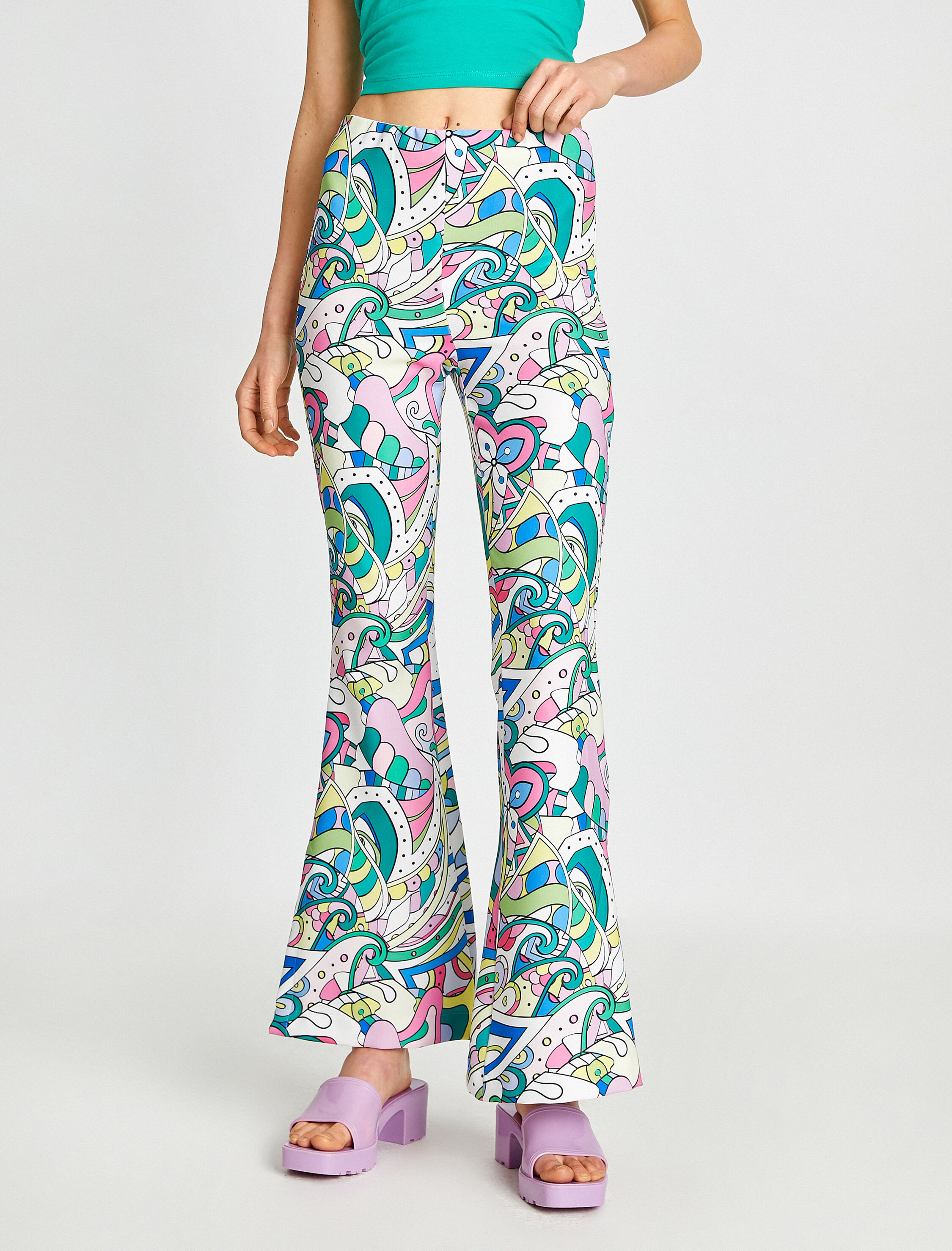   Yüksek Bel Geniş Paça Pantolon