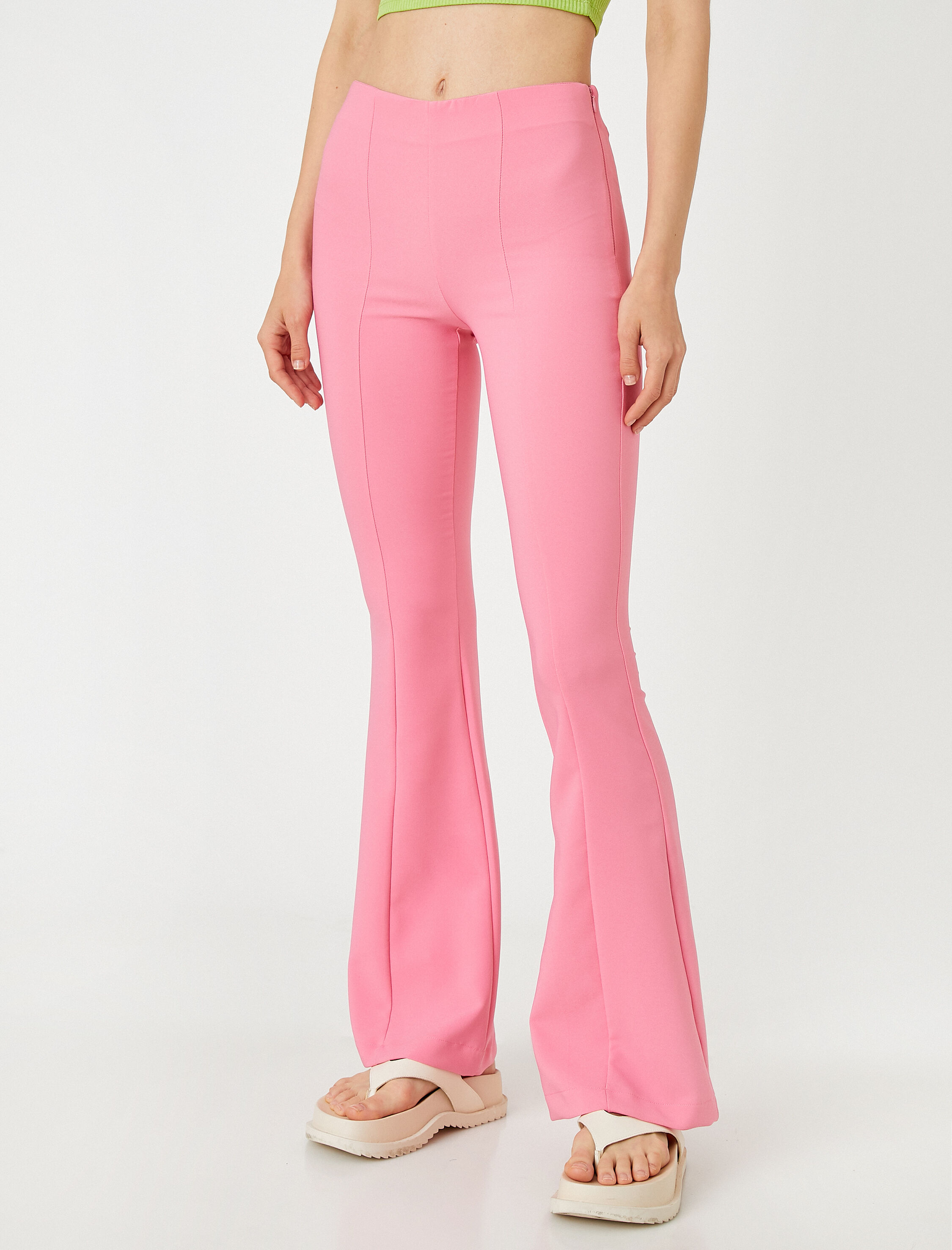   İspanyol Paça Pantolon Yırtmaçlı