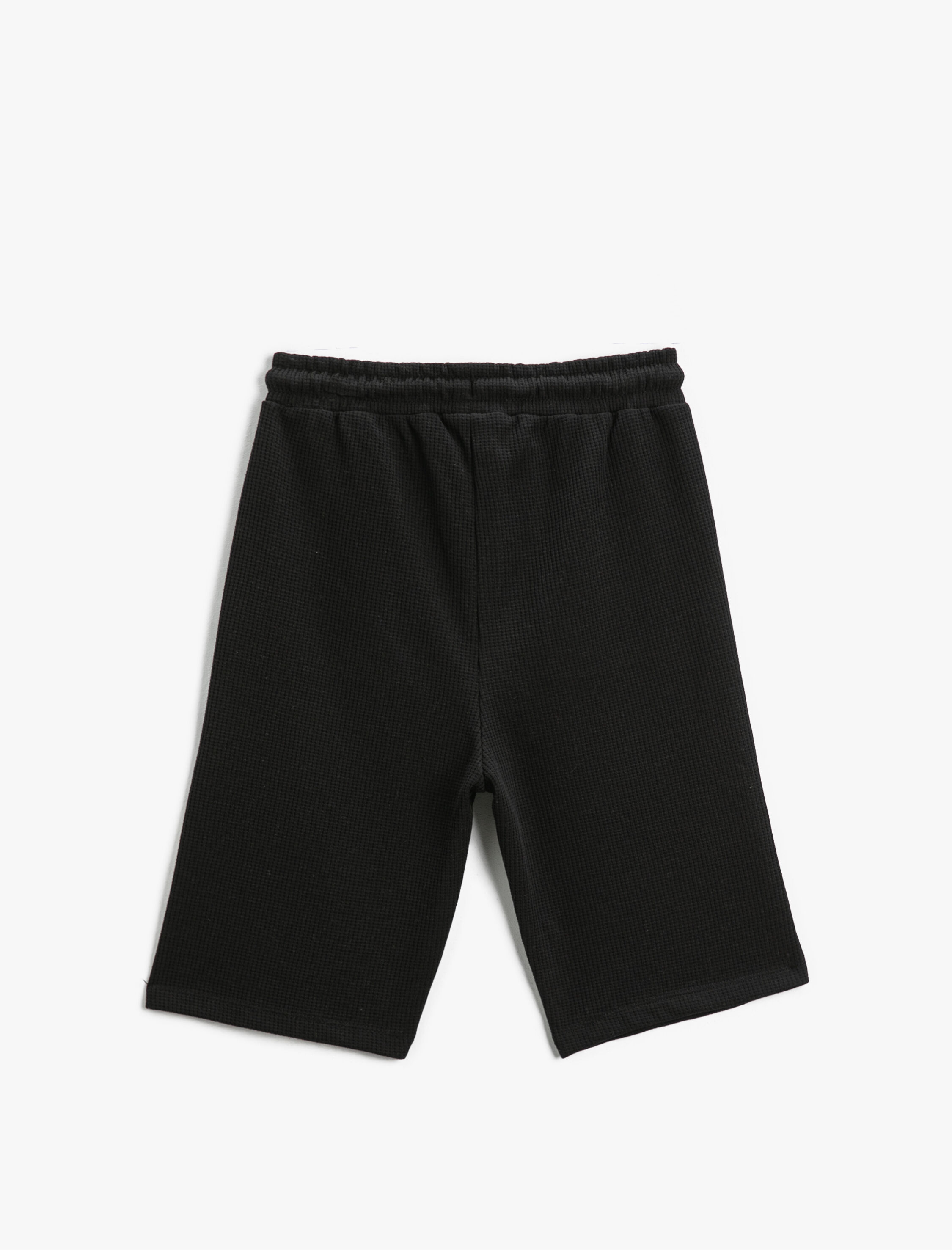  Erkek Çocuk Baskılı Beli Lastikli Şort Diz Üstü Cepli