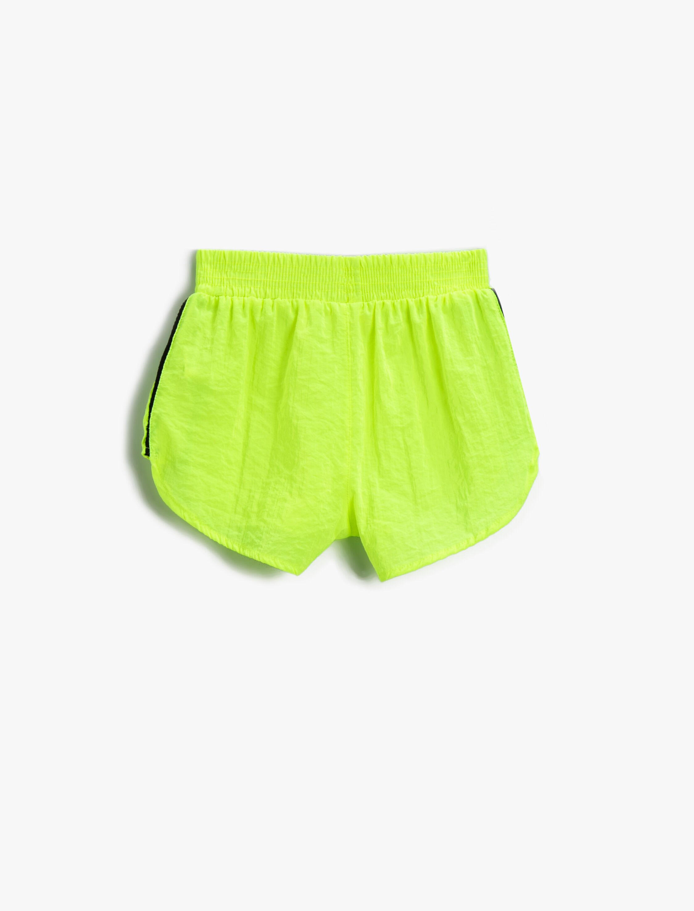  Kız Çocuk Mini Şort Şerit Detaylı Beli Lastikli